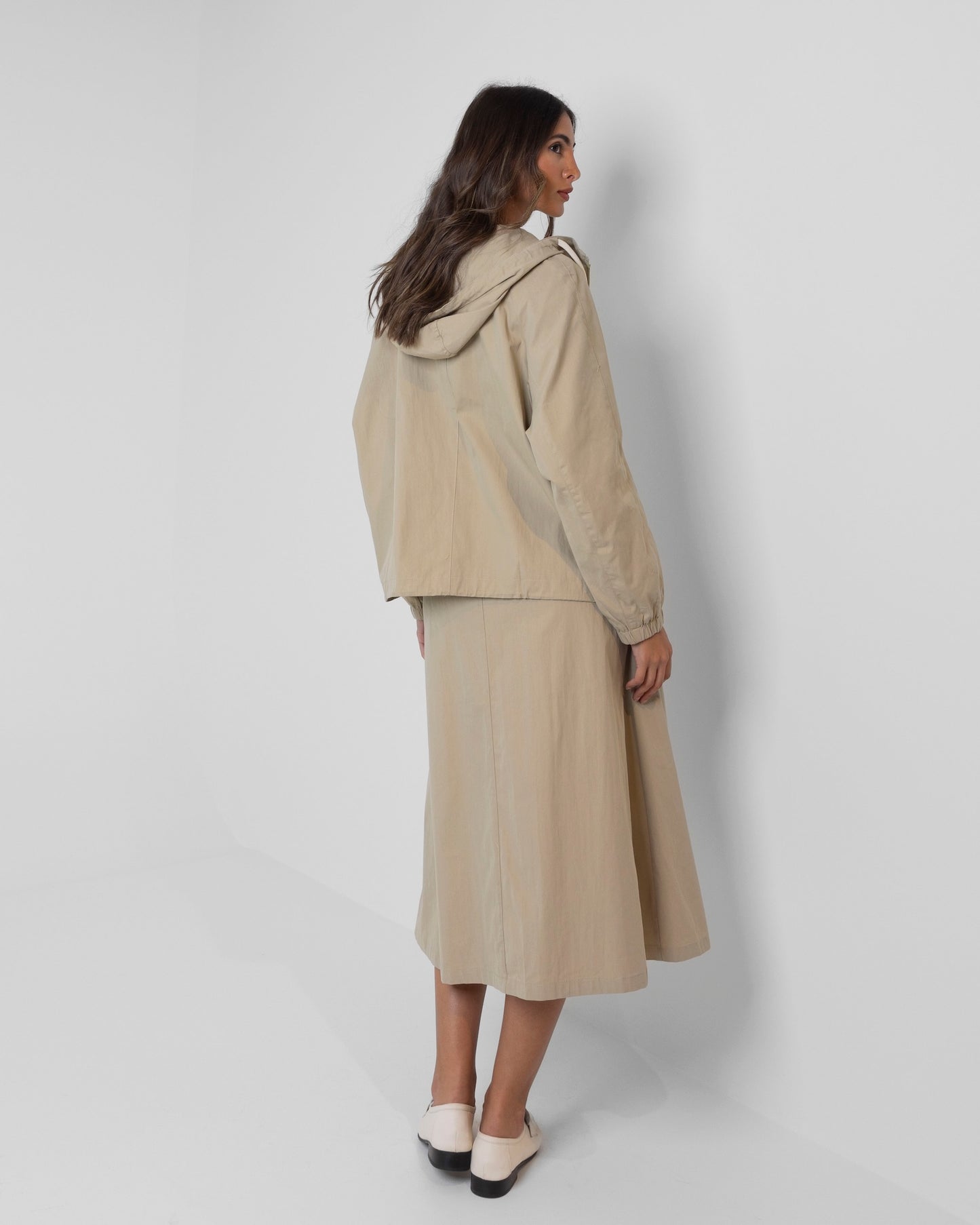 Beige Skirt Set