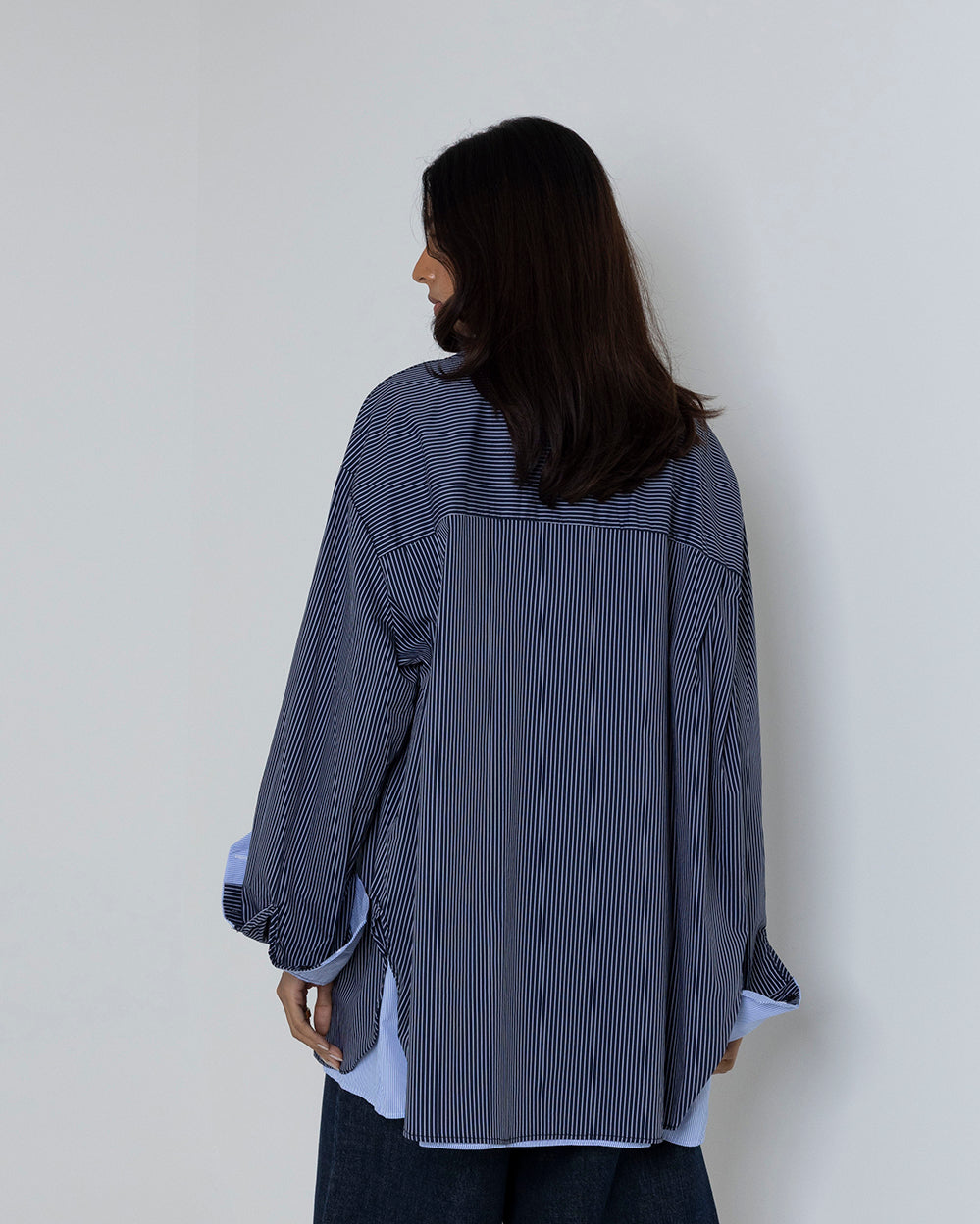 Striped Oversized Double Shirt