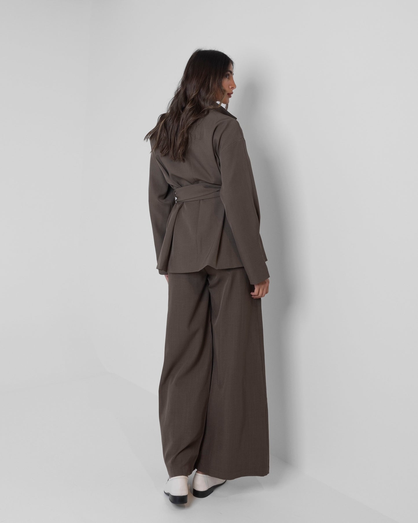 Buttoned Set with Belt