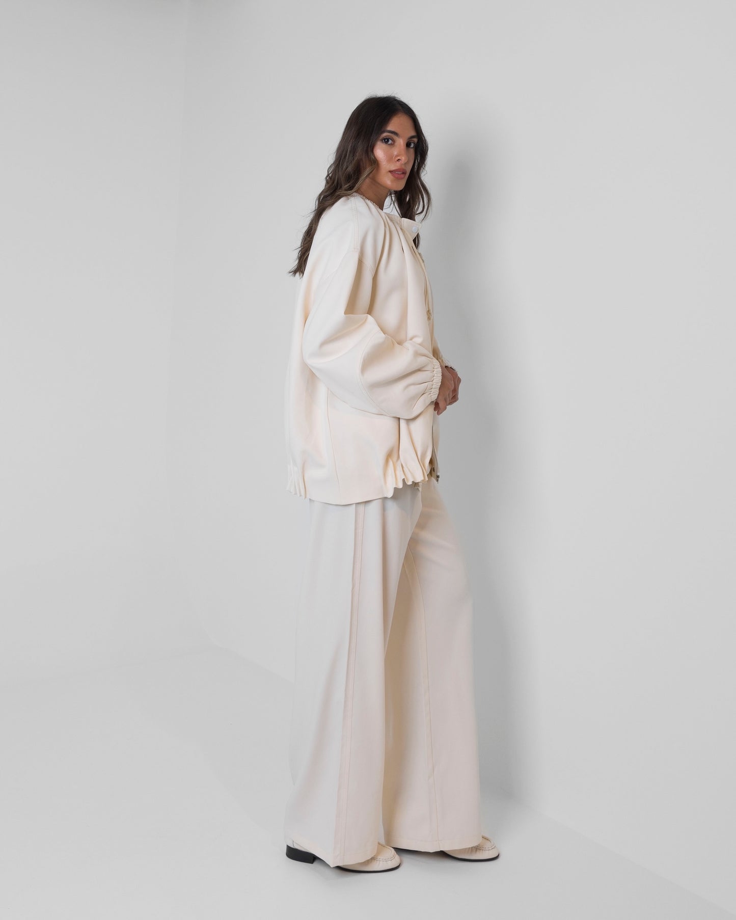 Beige Bomber Style Set