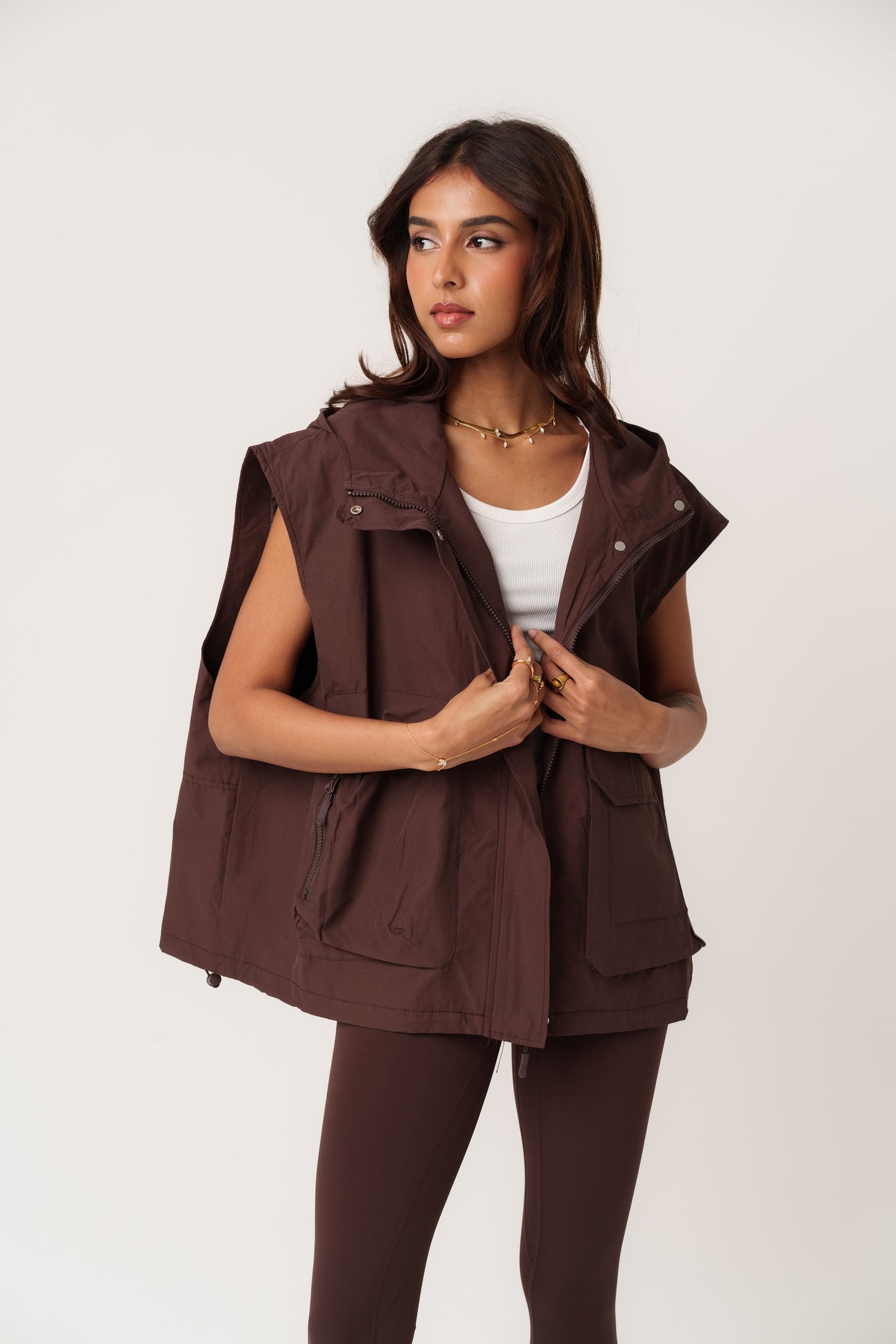 Maroon Oversized Vest
