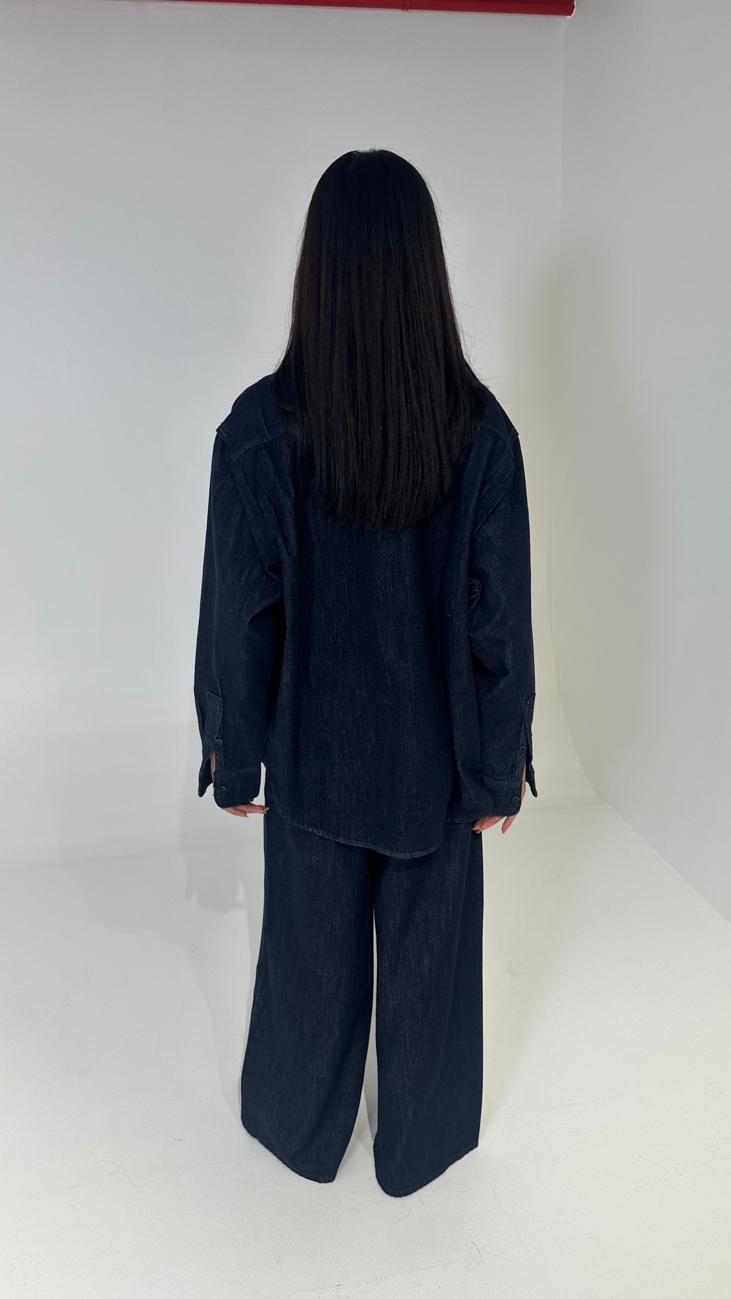 Dark Blue Denim Set