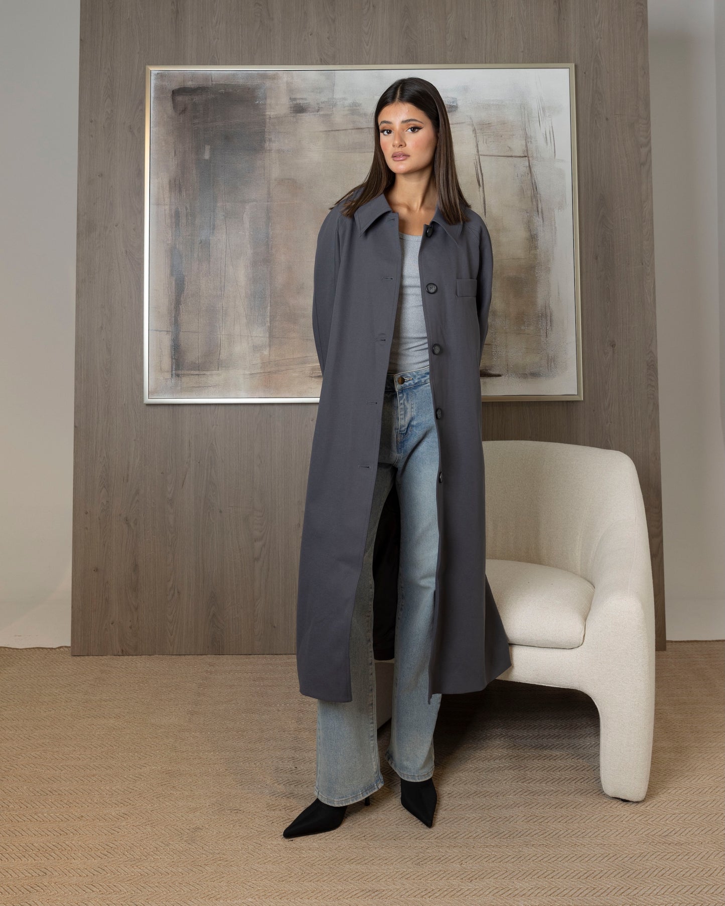 Long Buttoned Jacket