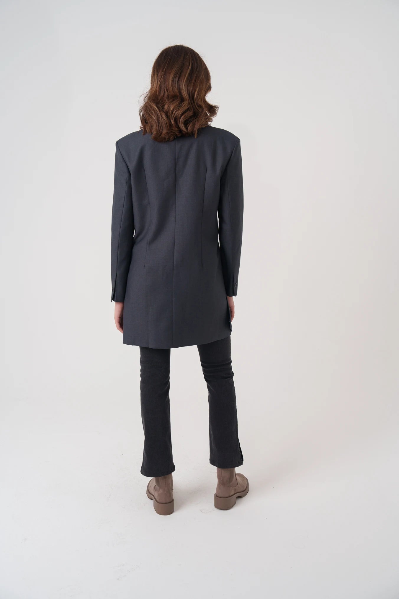 Overlay Non-Collared Blazer