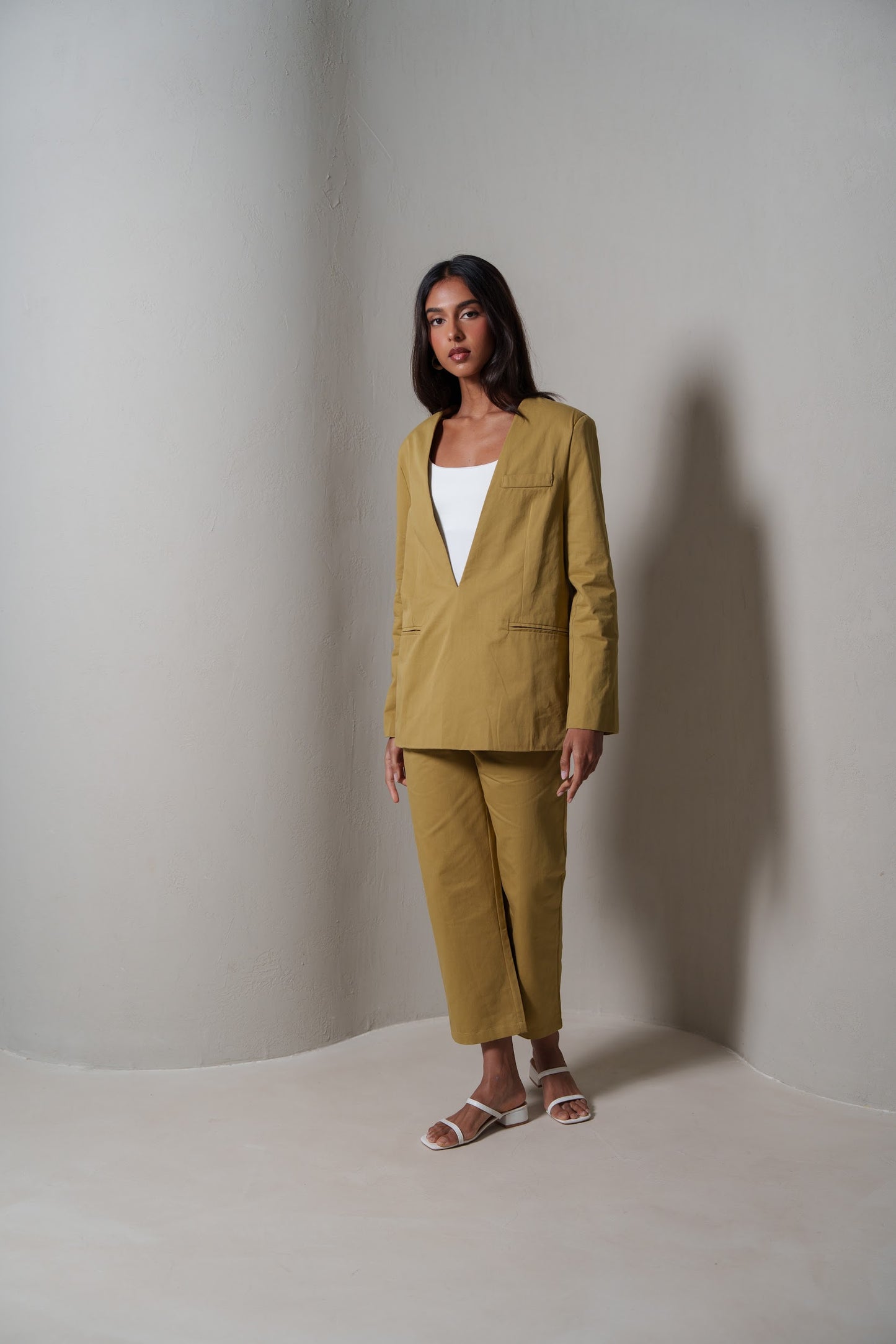 Modern Beige Suit Set
