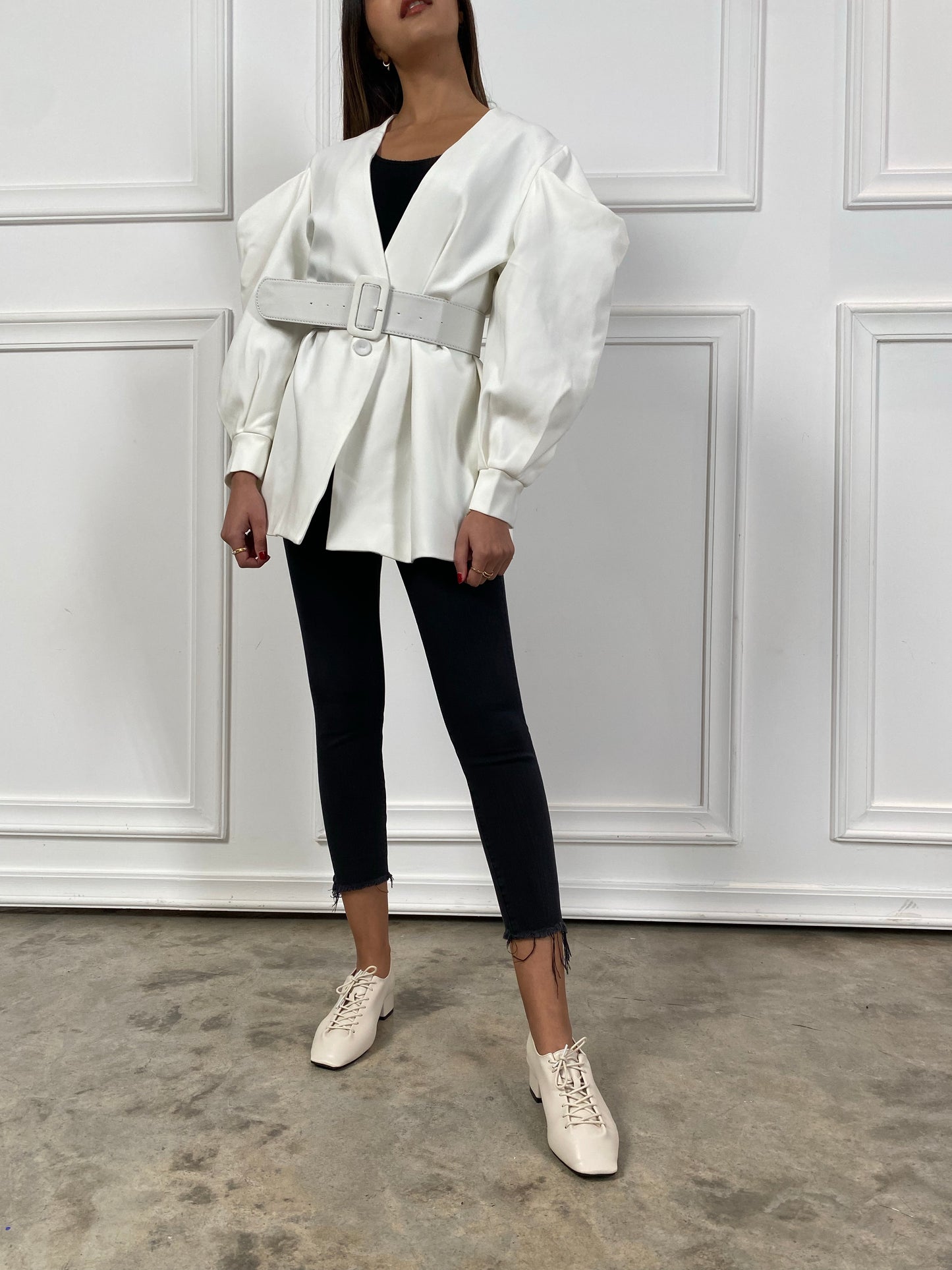 White Top with belt