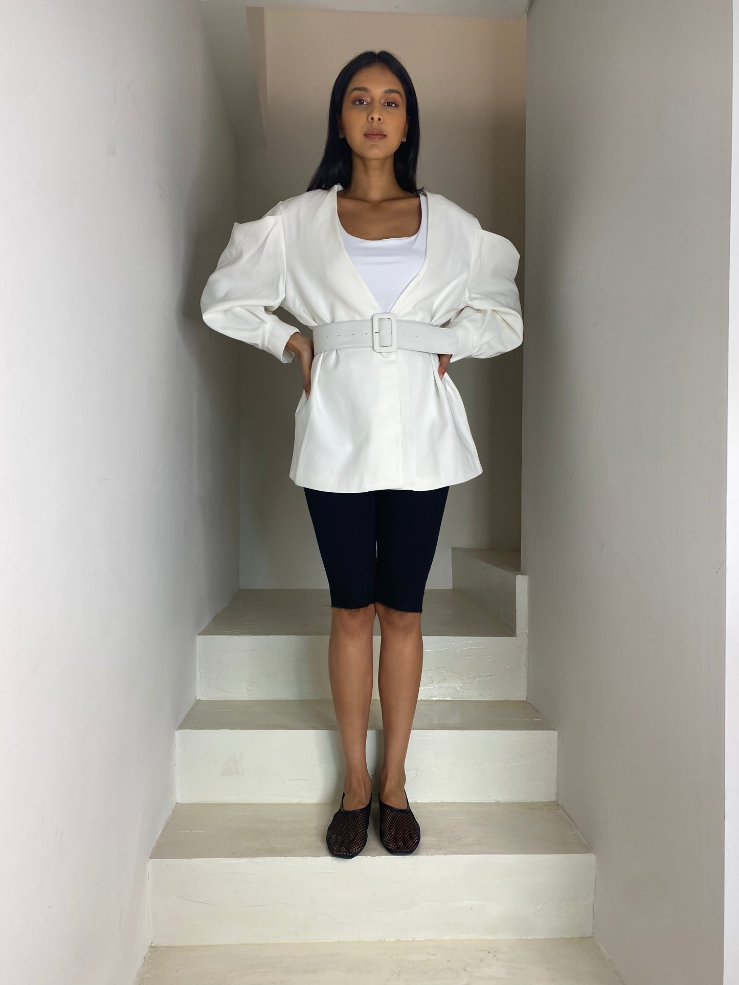 White Top with belt