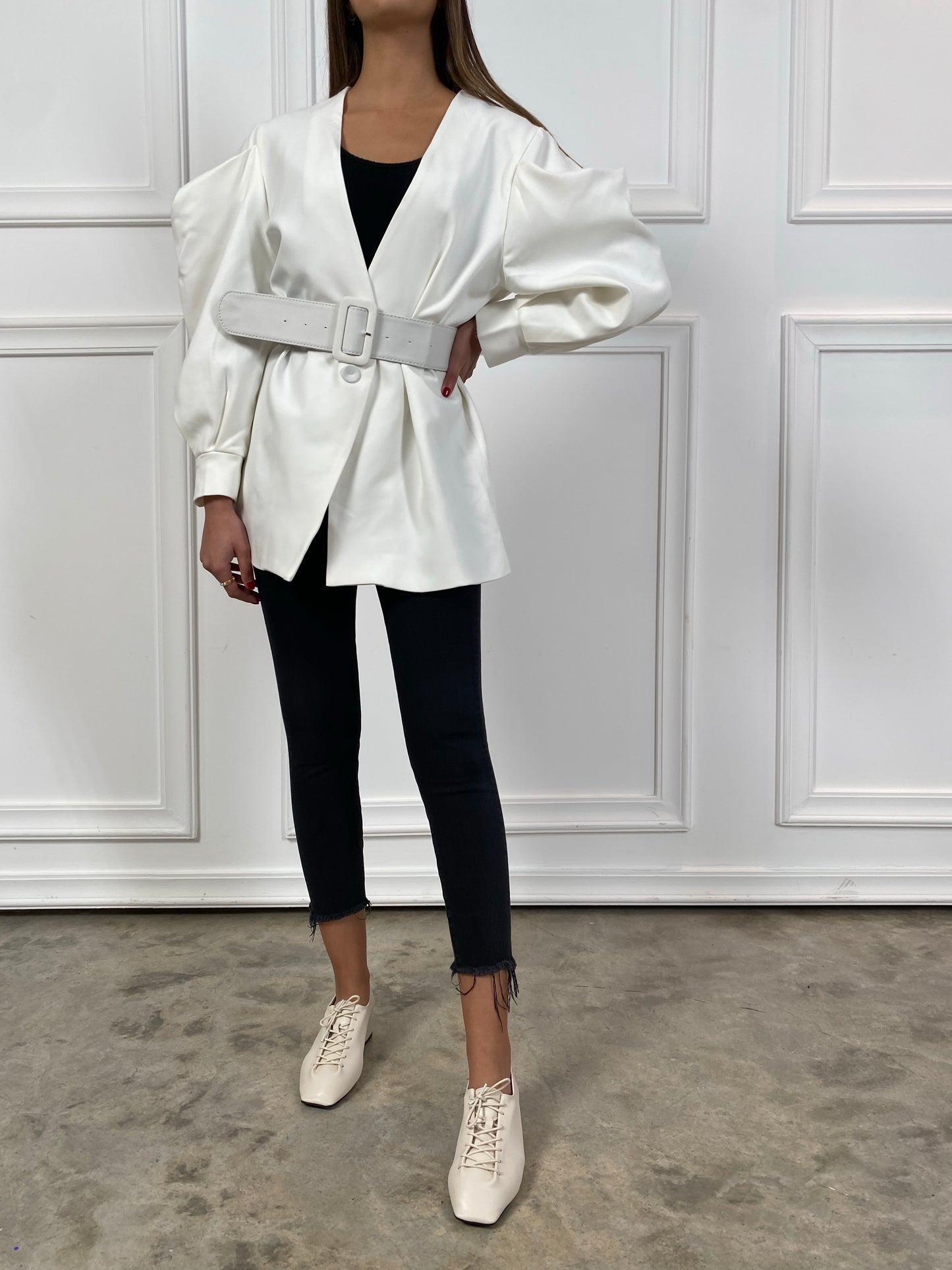 White Top with belt