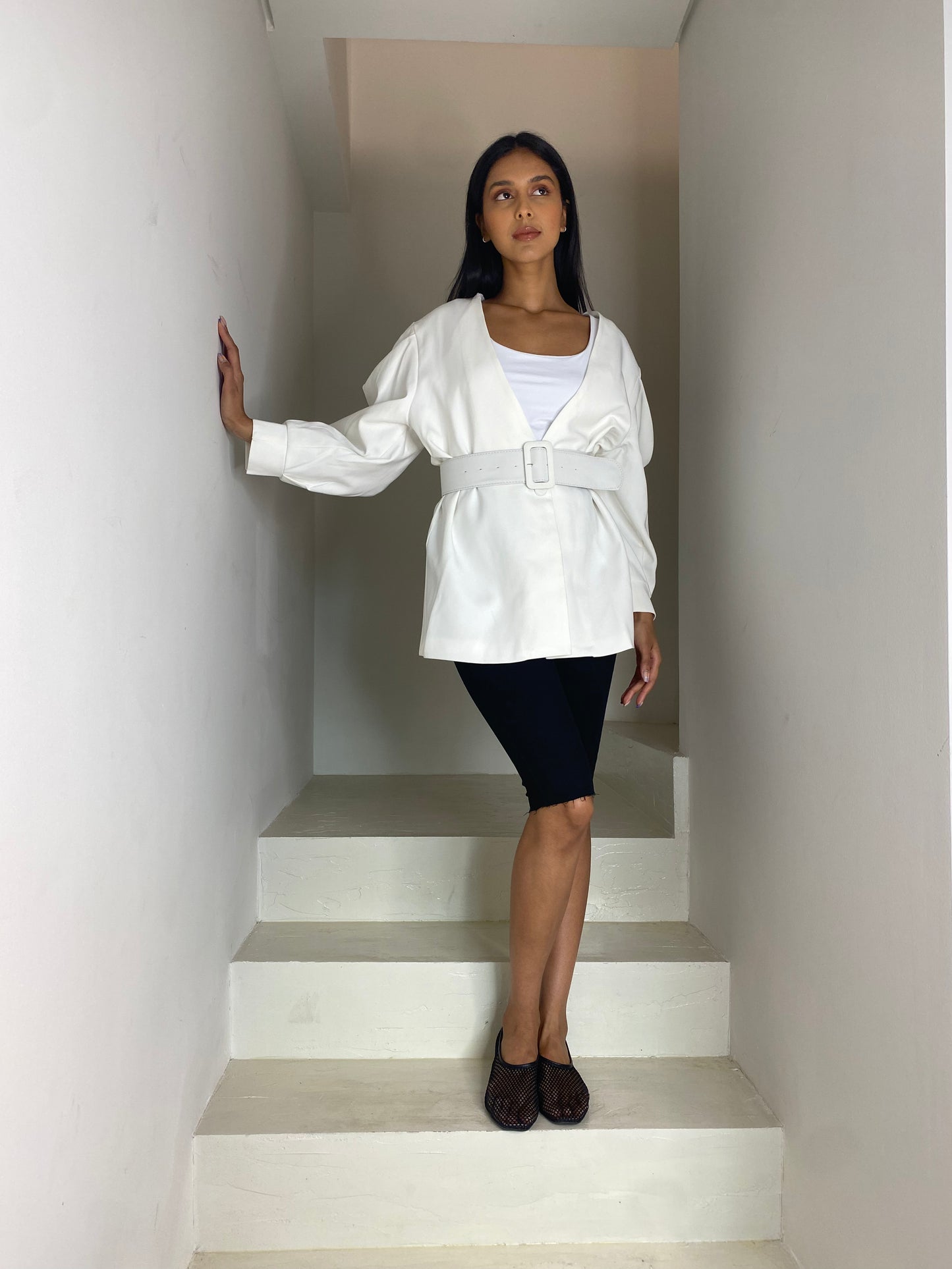 White Top with belt