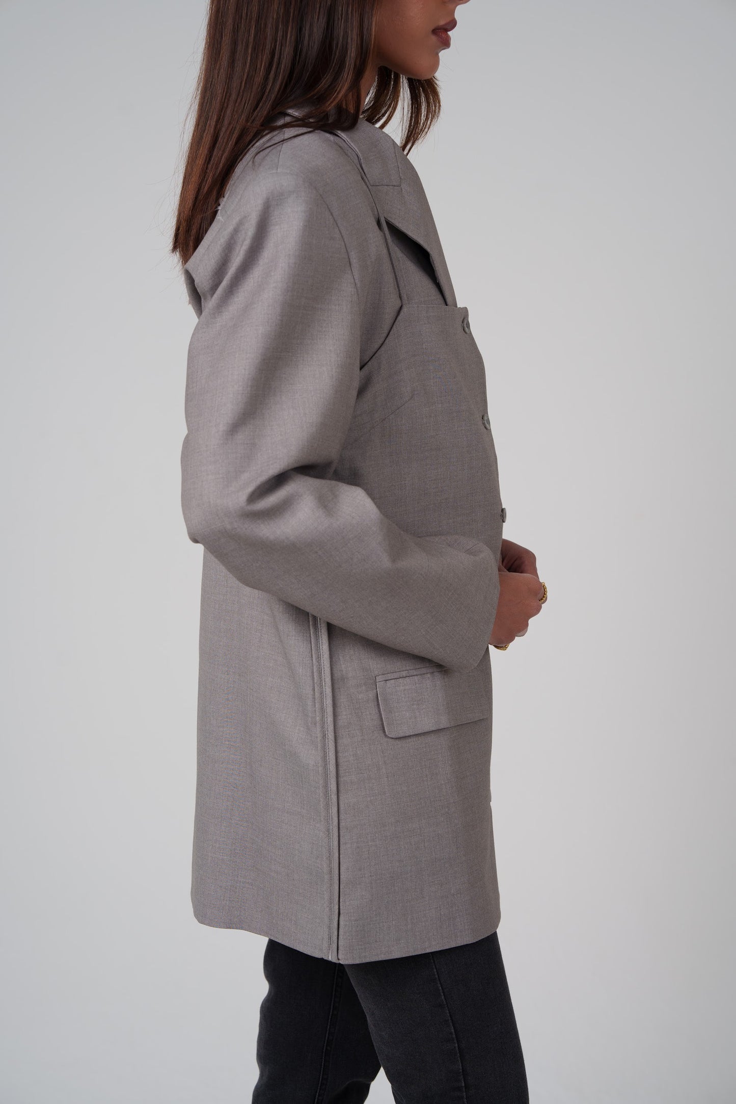 Structured Oversized 2 Piece Blazer