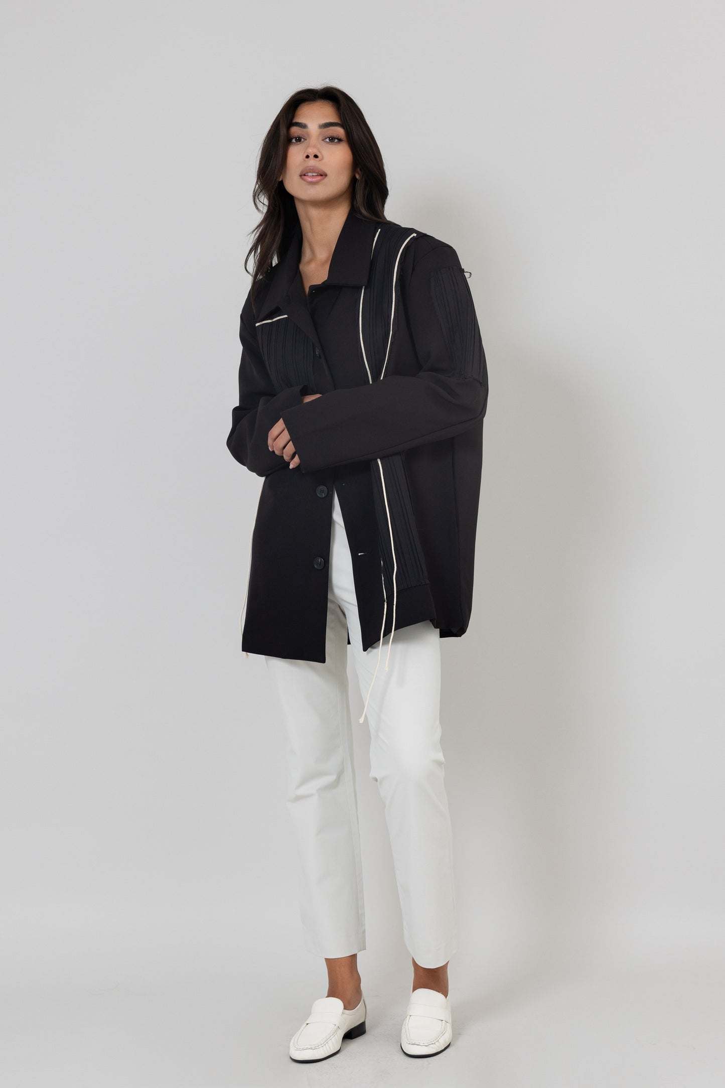 Structured Fringe Jacket
