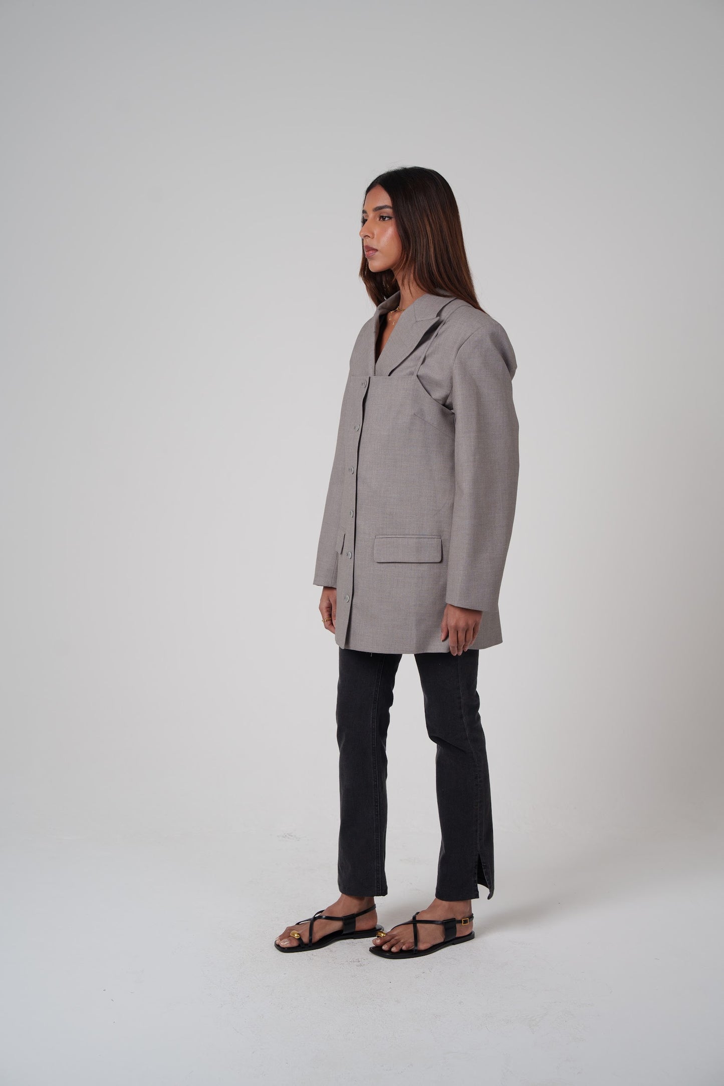 Structured Oversized 2 Piece Blazer