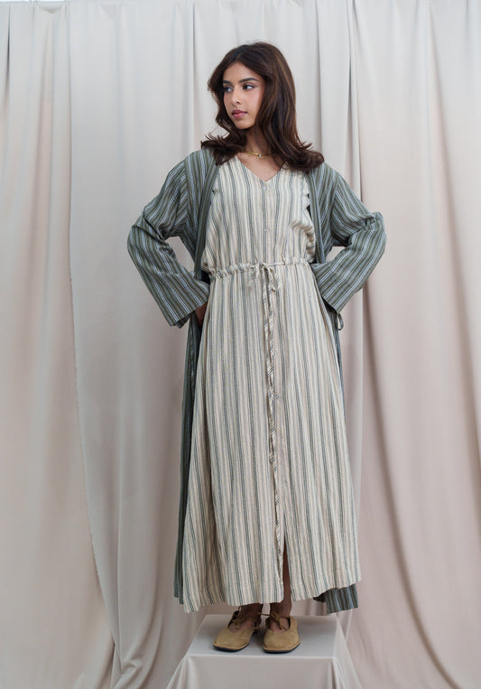 Striped Kaftan Set