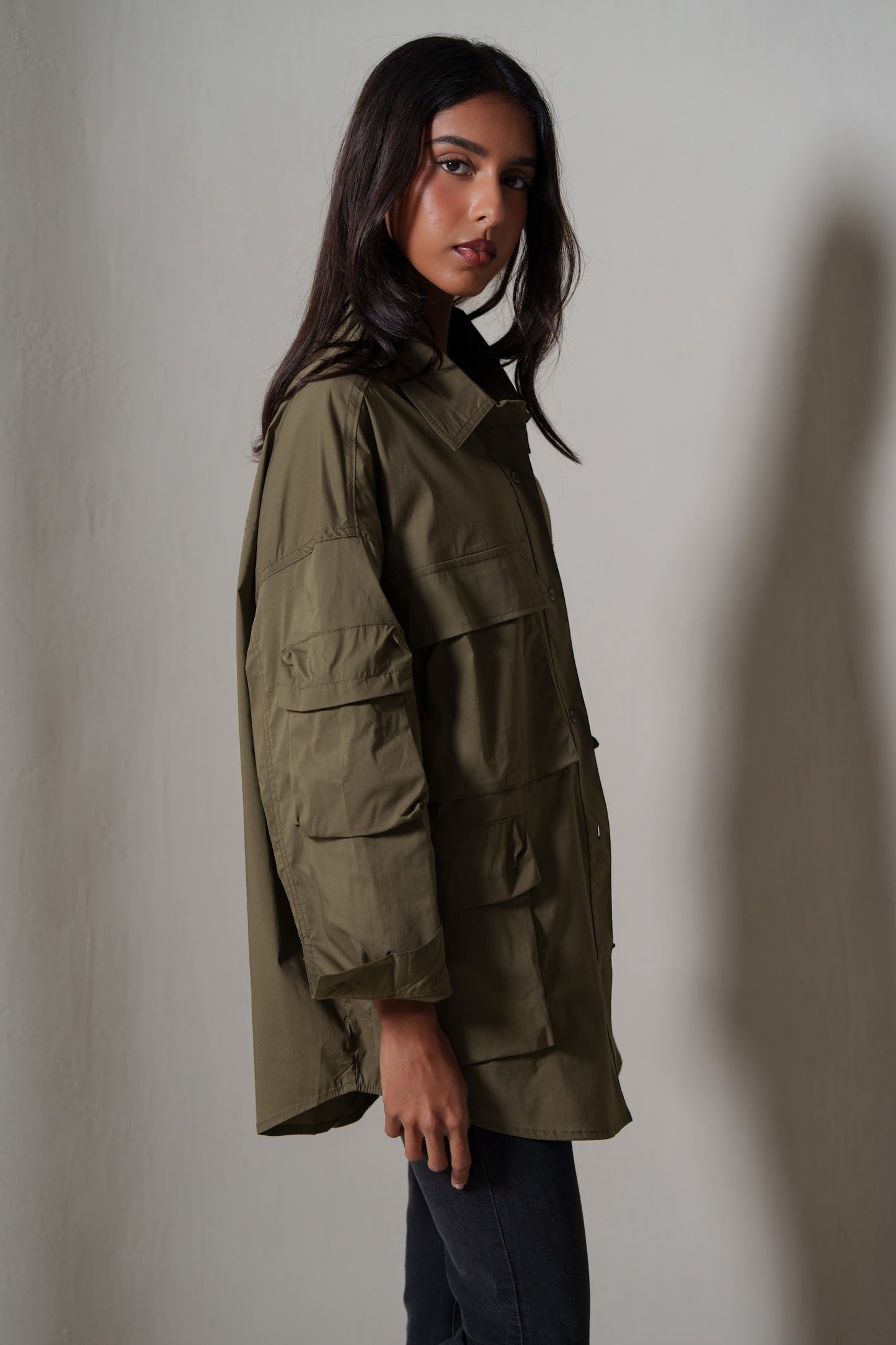 Khaki Cargo Shirt