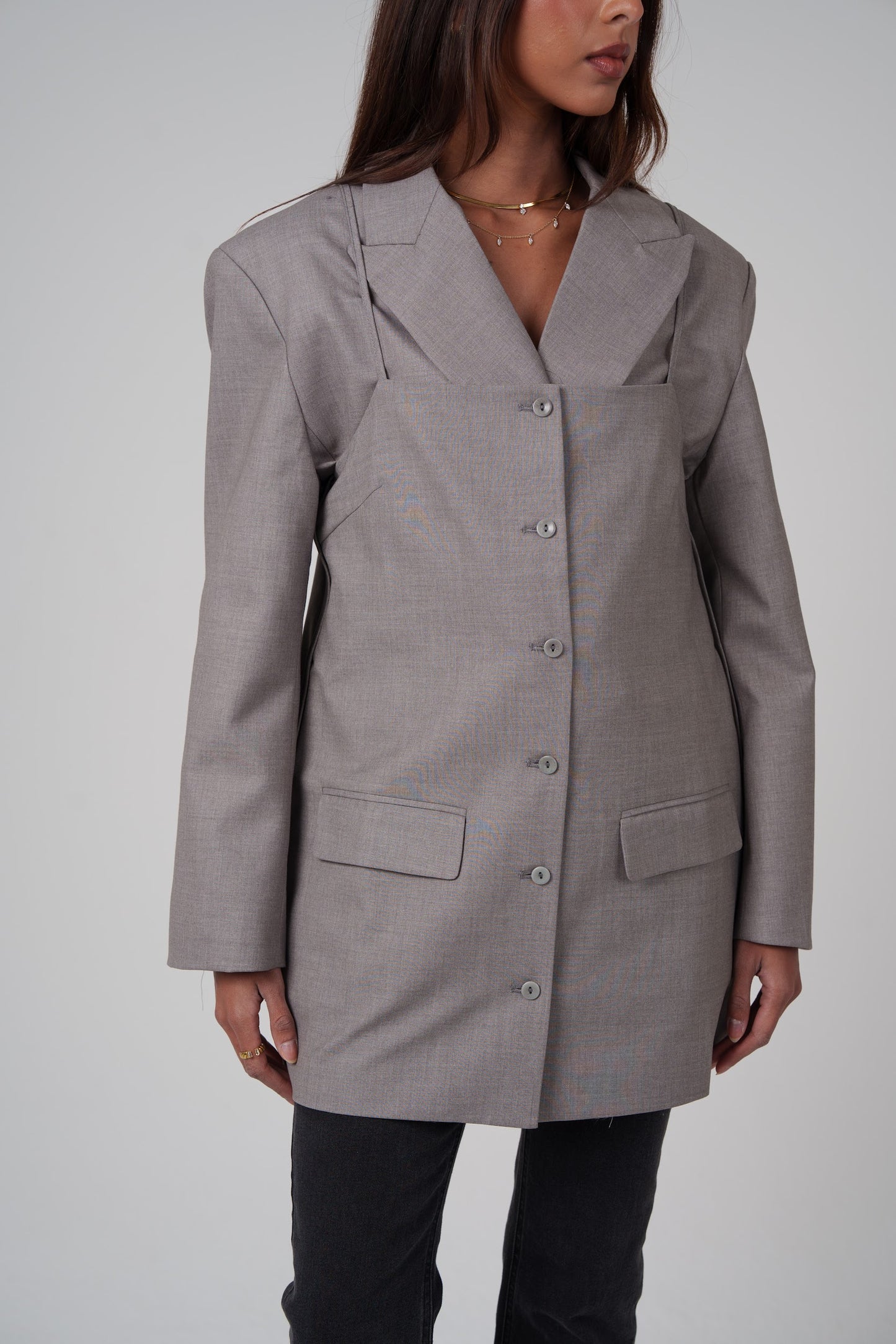 Structured Oversized 2 Piece Blazer