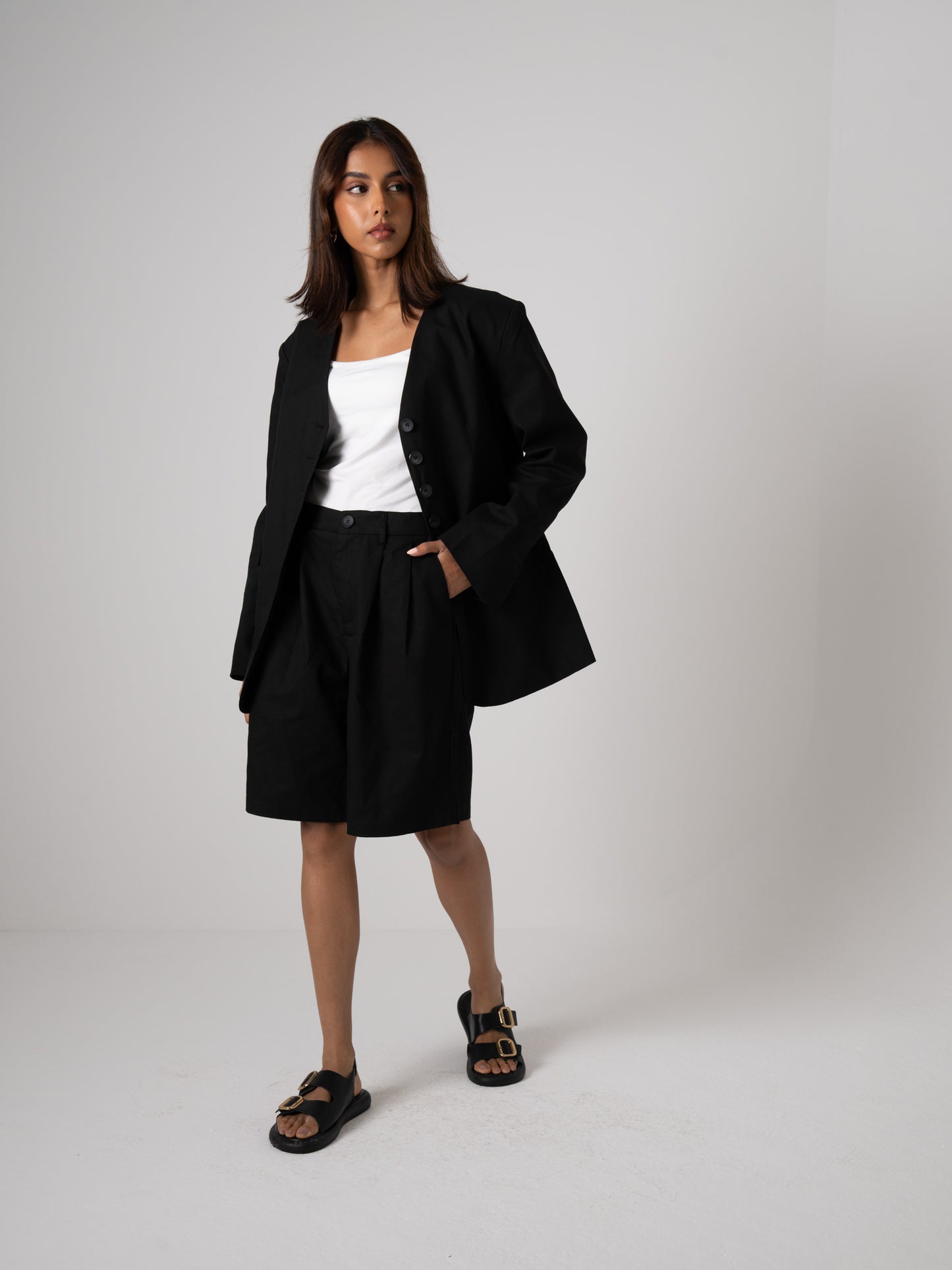 Black Blazer Set