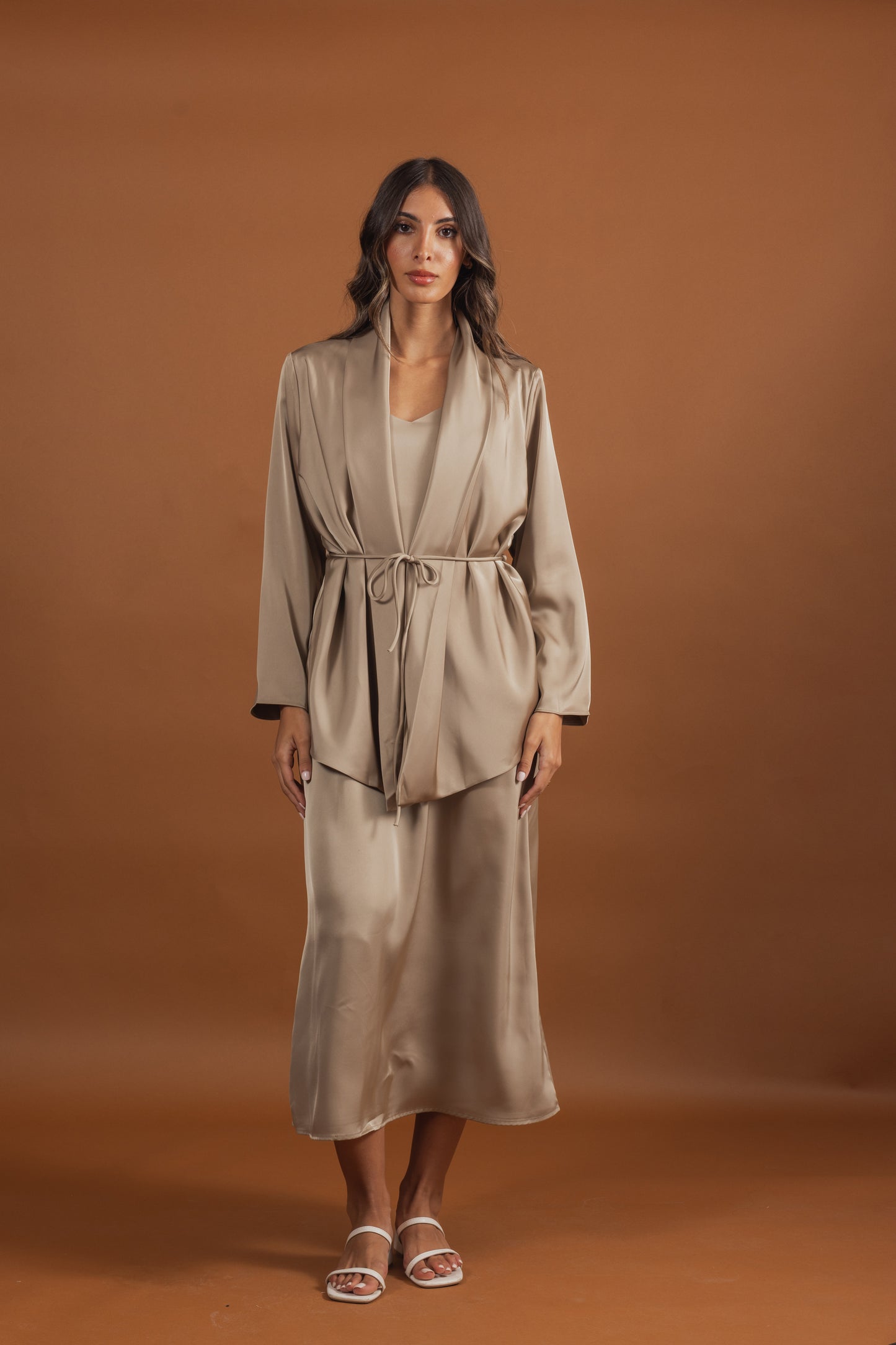 Silk Dress & Jacket Set