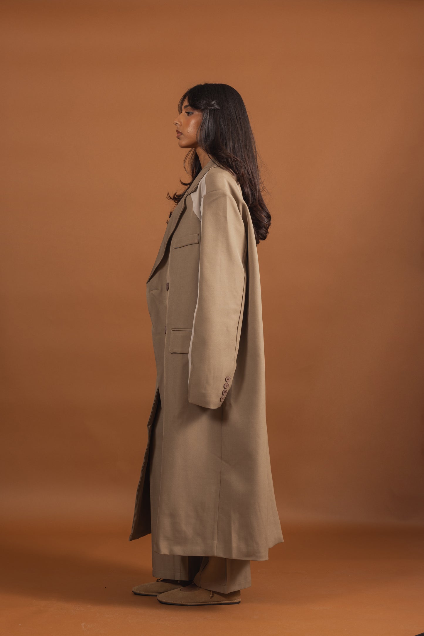 Long Blazer Bicolor Set