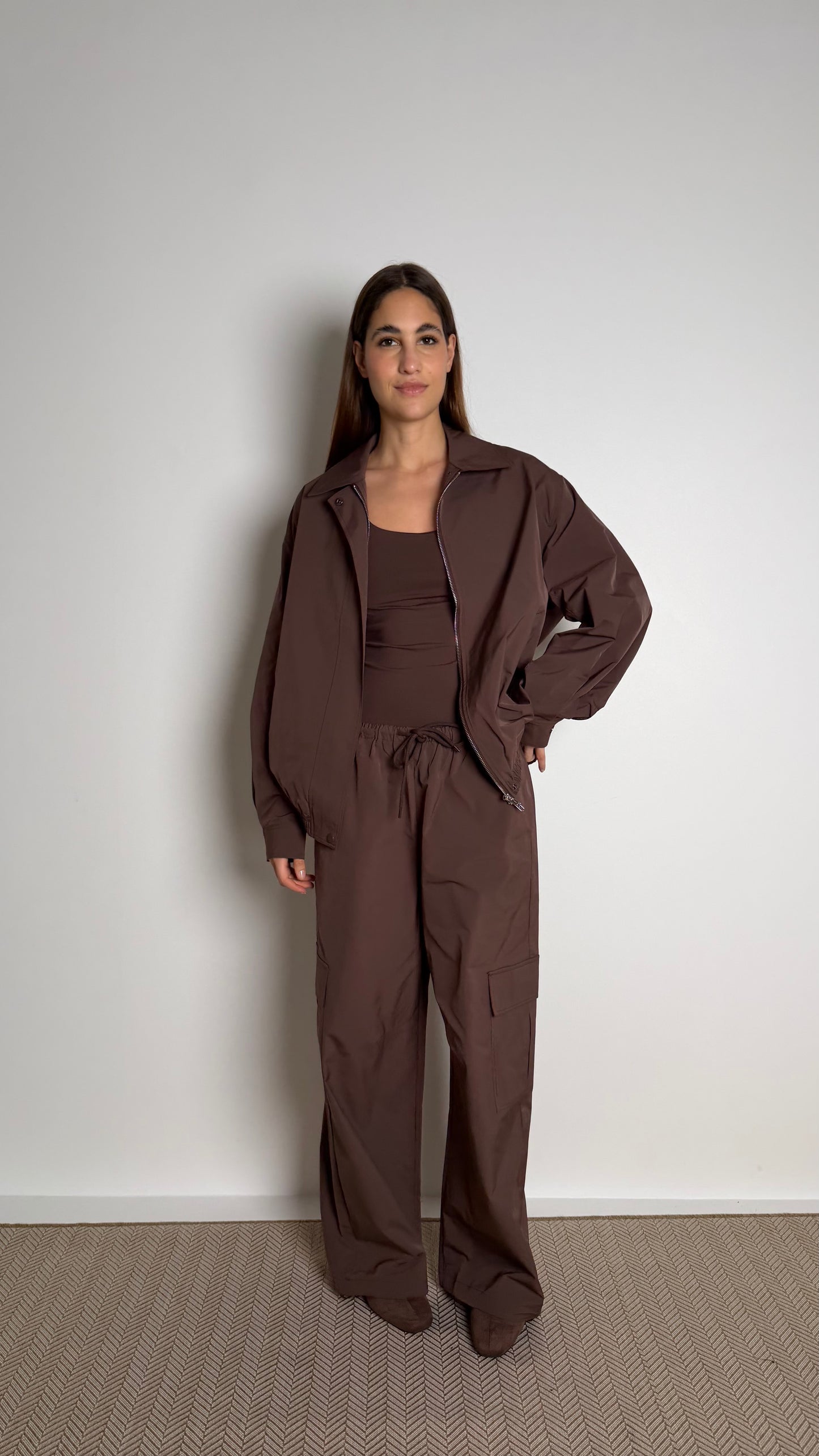 Brown/Maroon Bomber Set