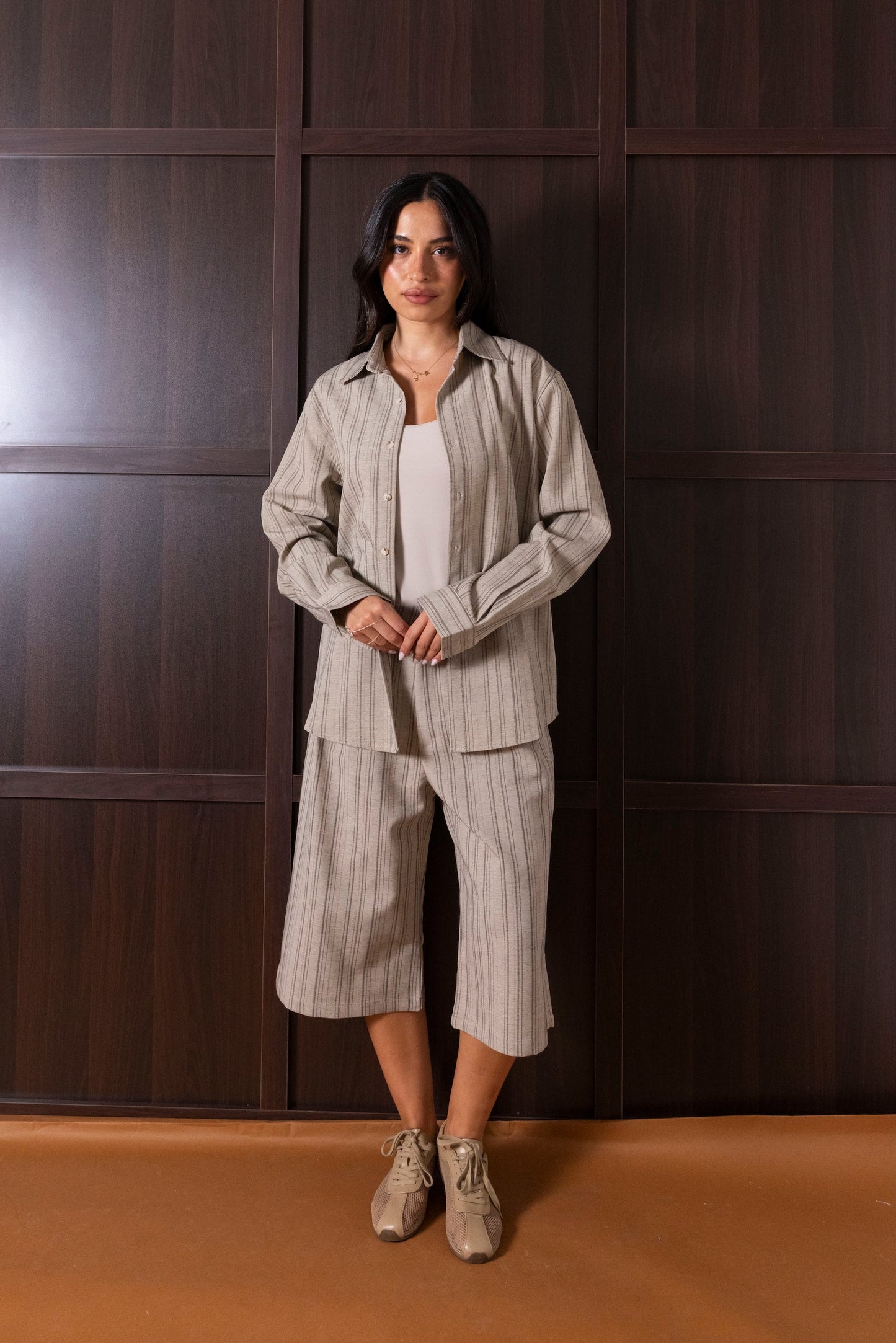 Striped Bermuda Set