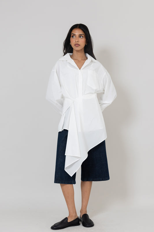 Asymmetric Wrap Shirt