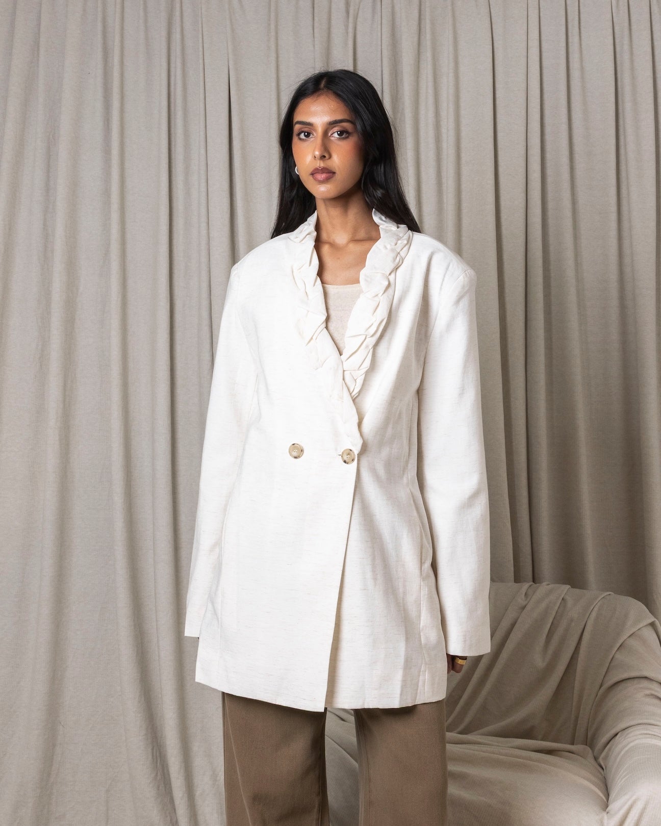 Blazer with Collar Detail