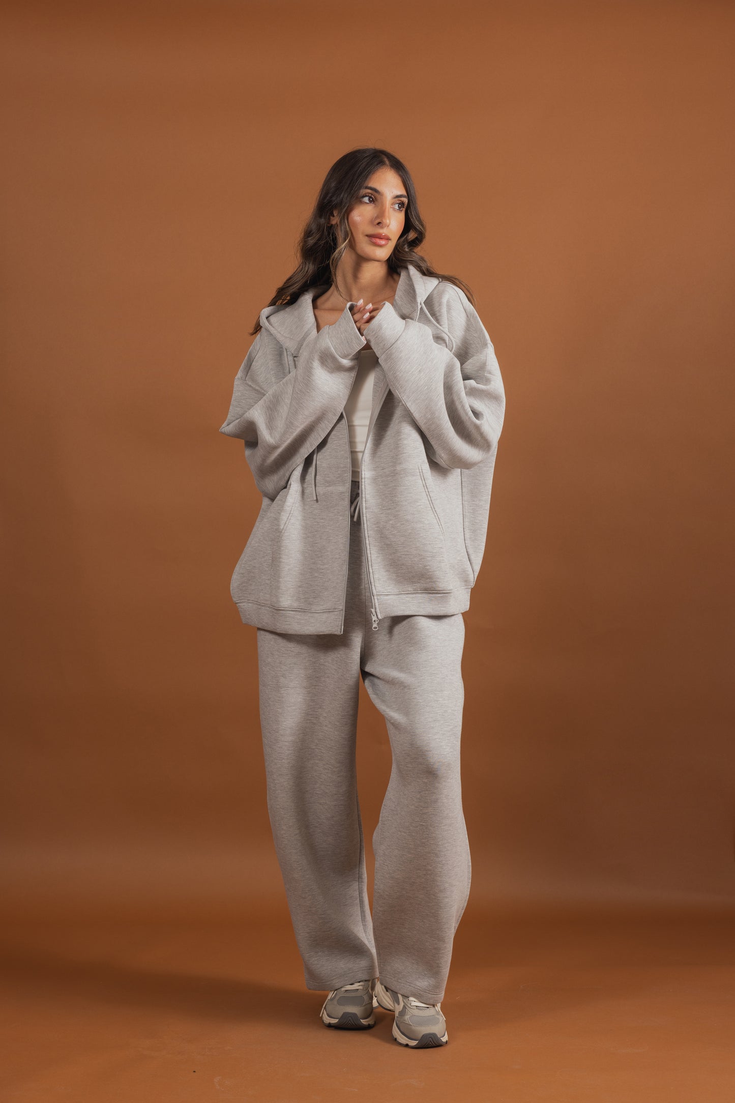 Grey Oversized Tracksuit