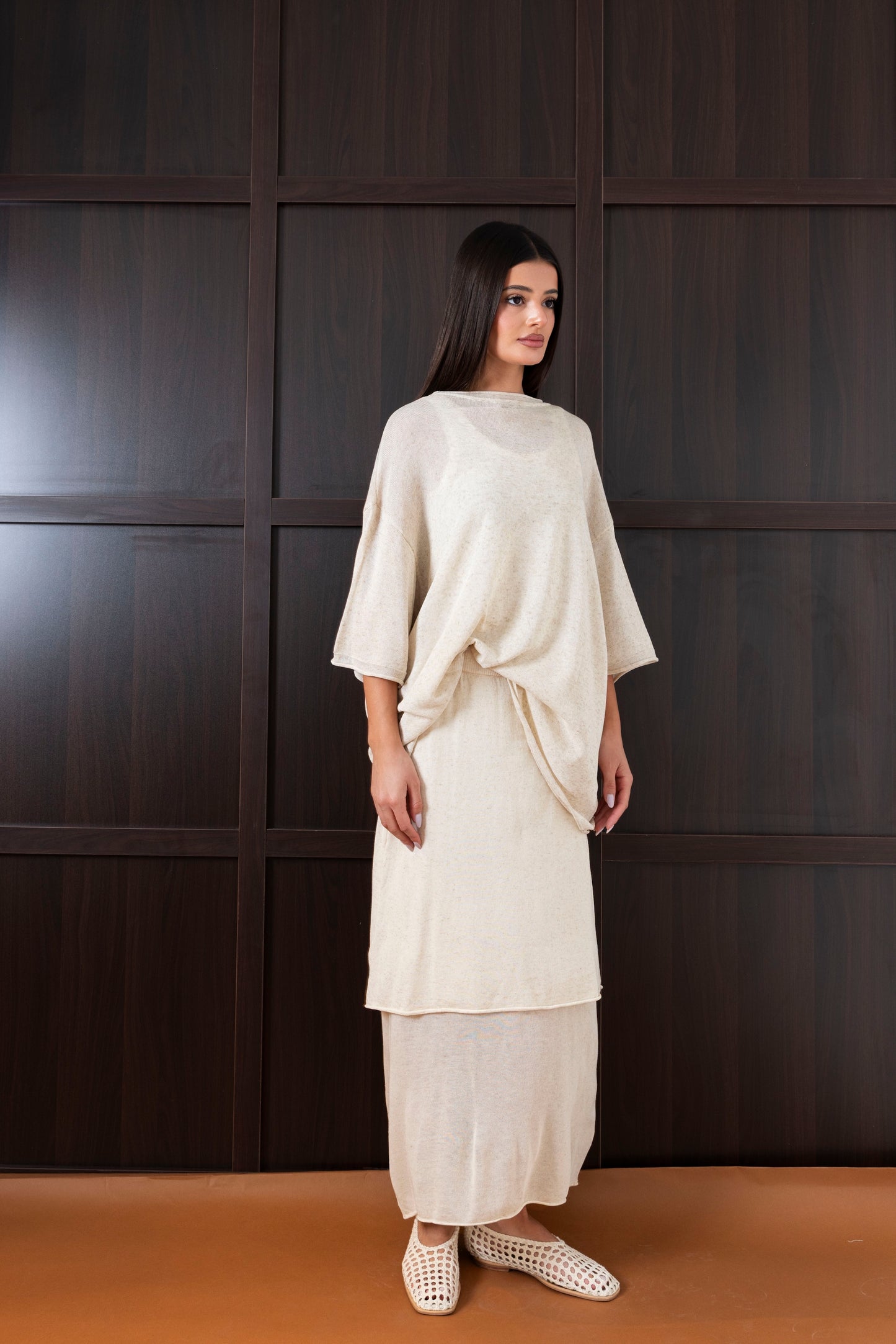 Skirt & Top Light Knit Set
