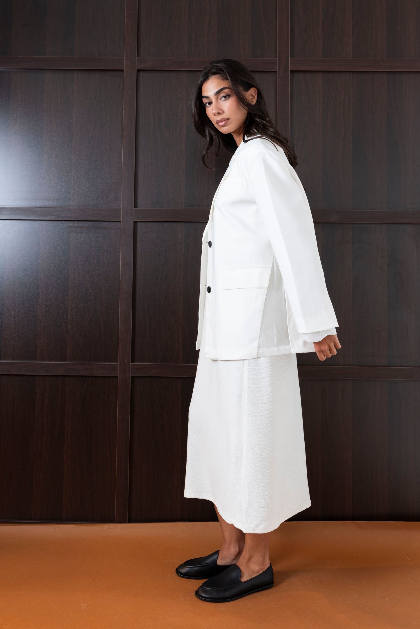 White Blazer with Sheer