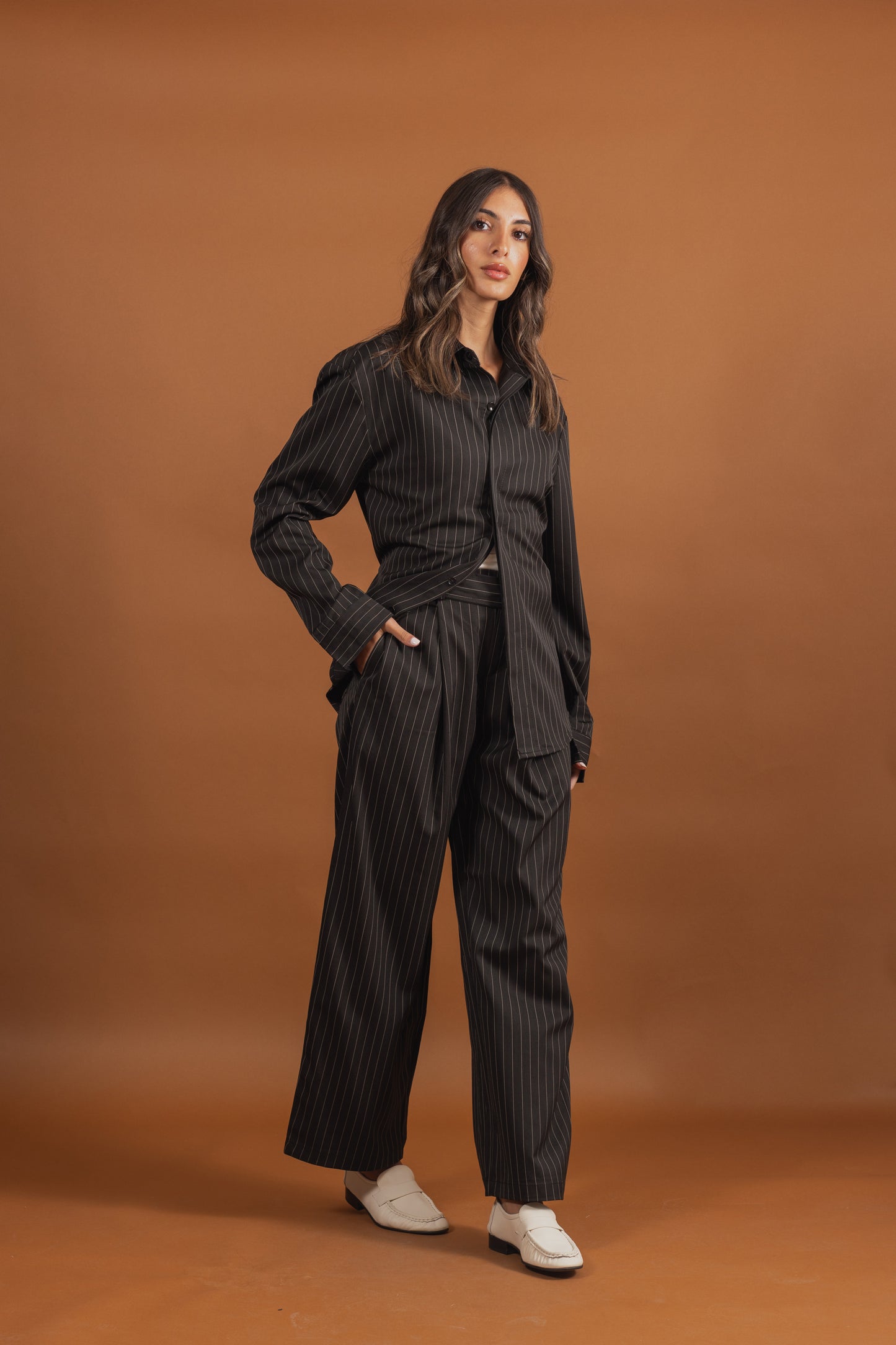 Black Striped Set