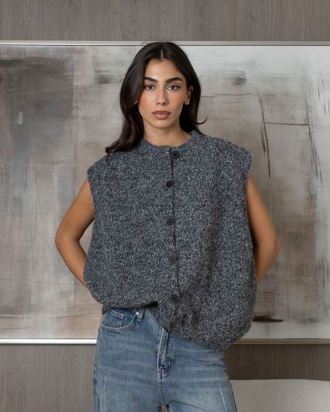 Oversized Cardigan Vest (3 Colors)