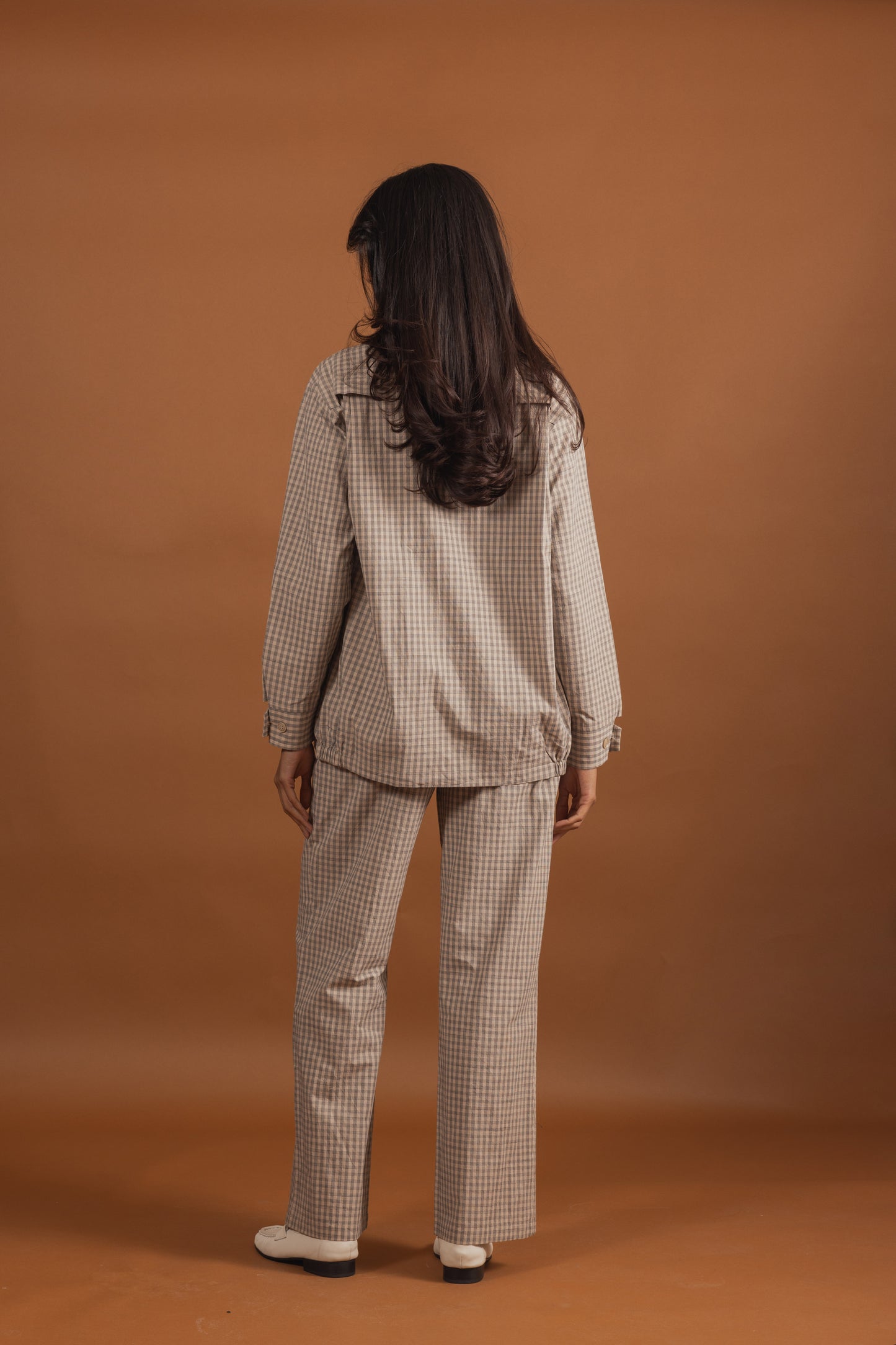 Light Cotton Plaid Set