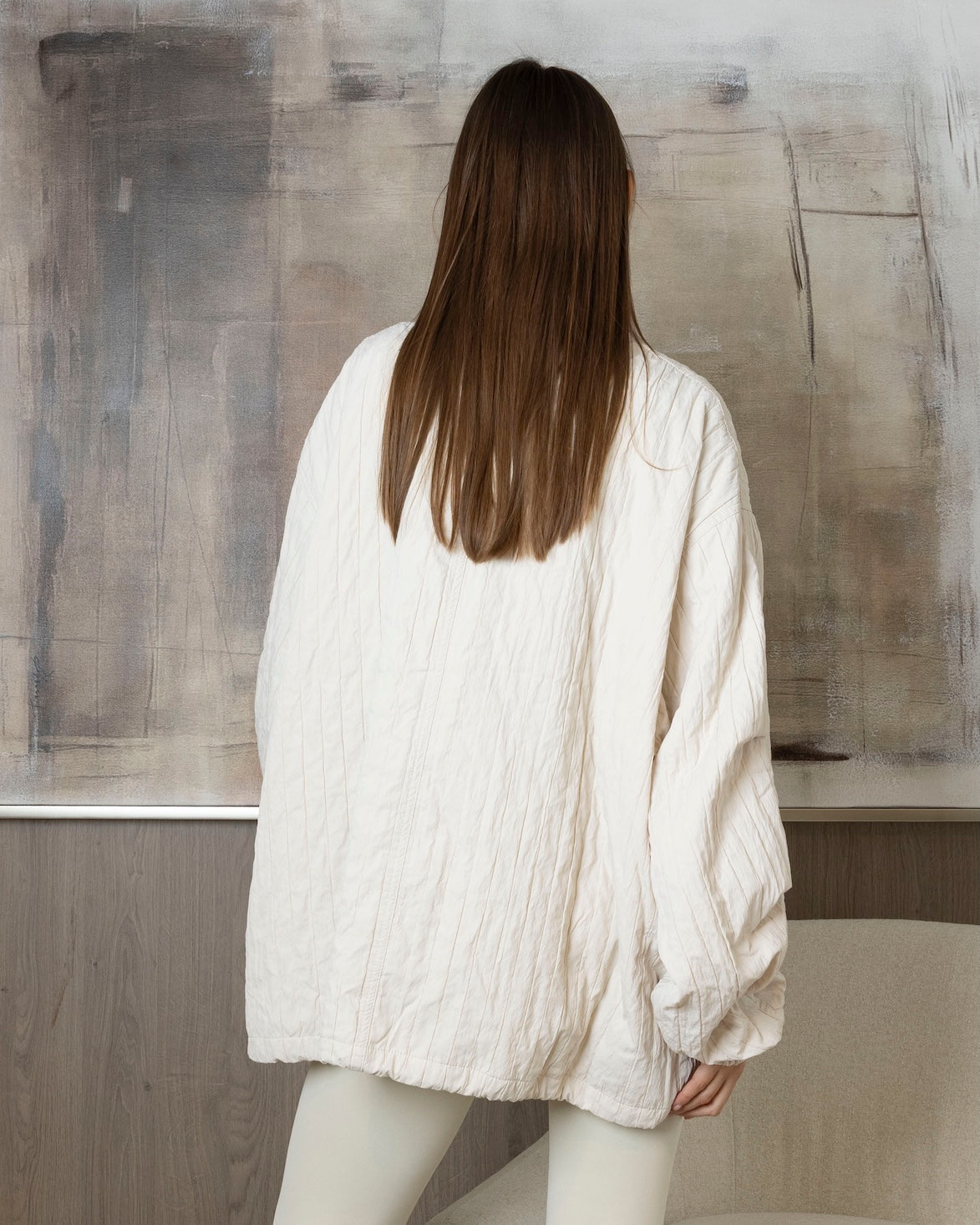 Light Padded Creme Jacket