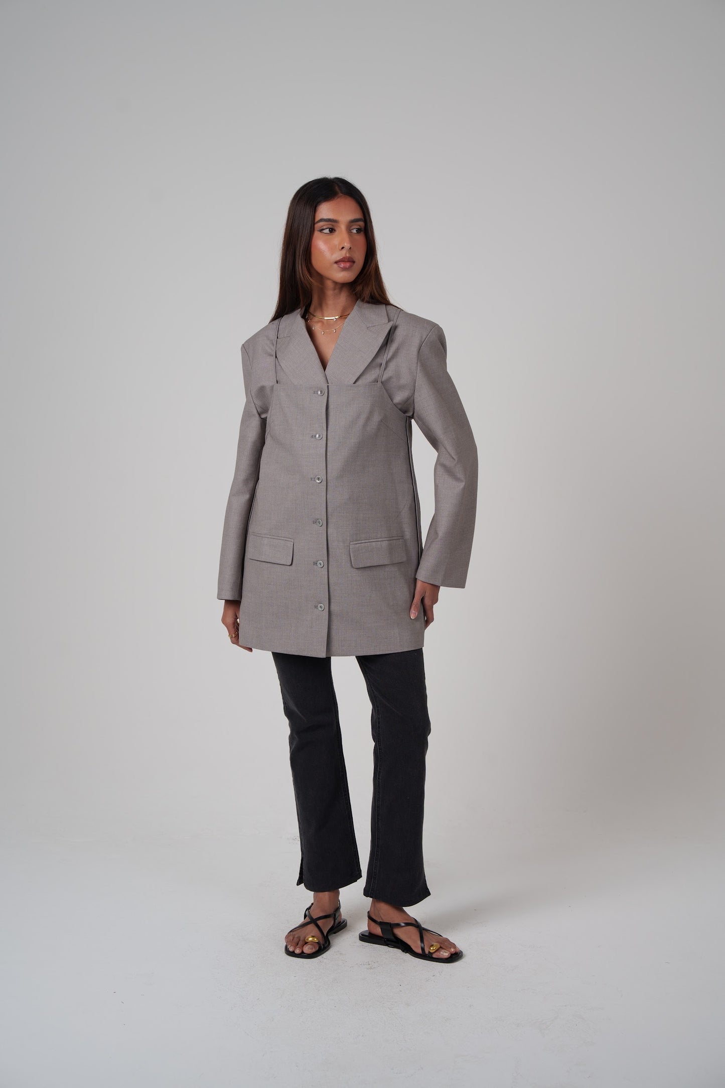 Structured Oversized 2 Piece Blazer