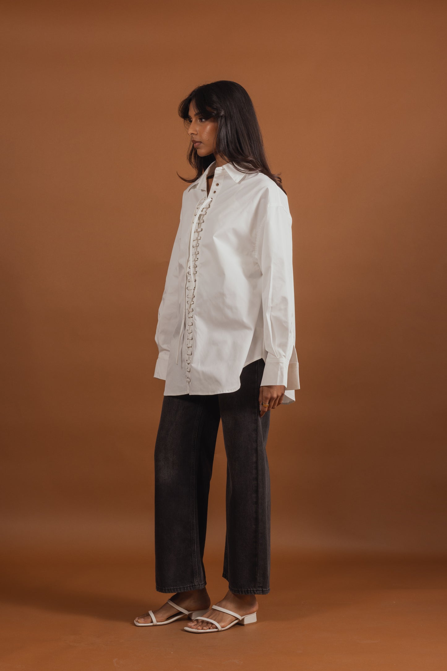 Corset Detail Shirt (3 colors)