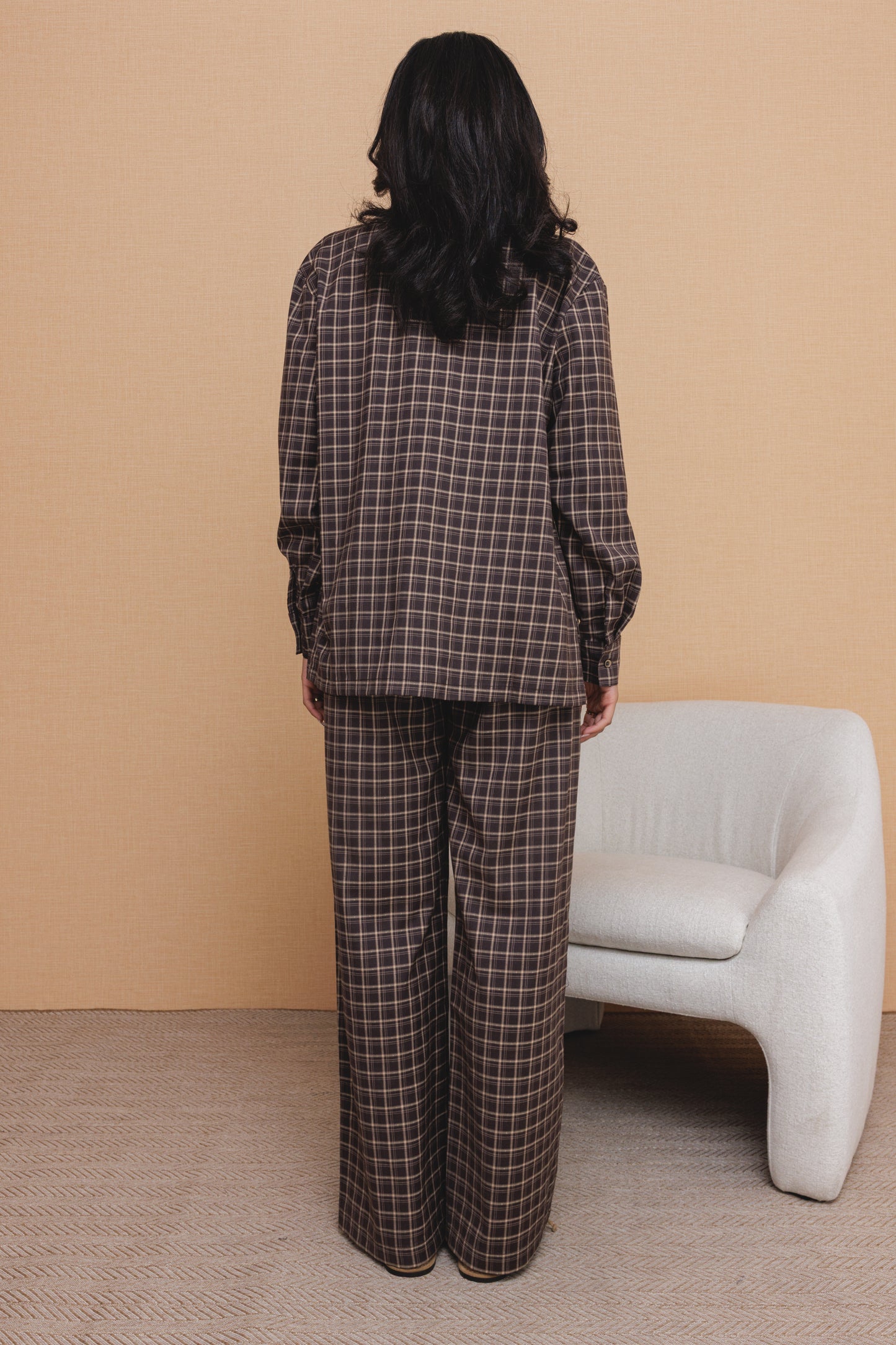 Plaid Blazer Set