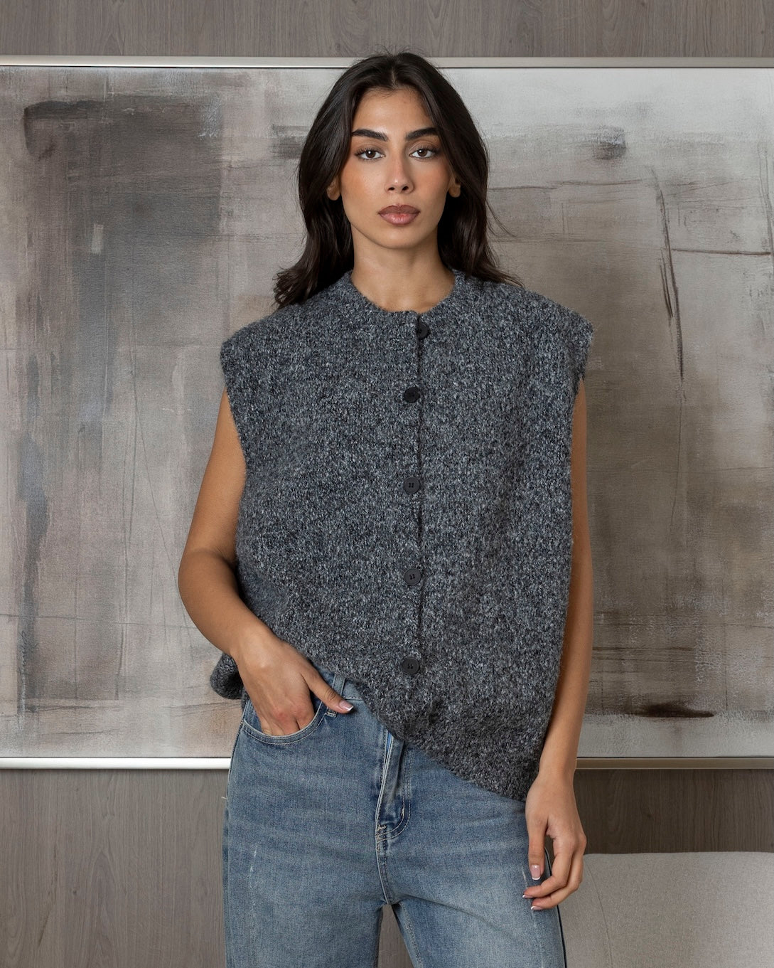 Oversized Cardigan Vest (3 Colors)