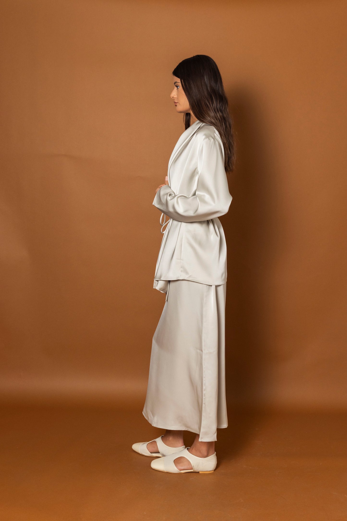 Silk Dress & Jacket Set