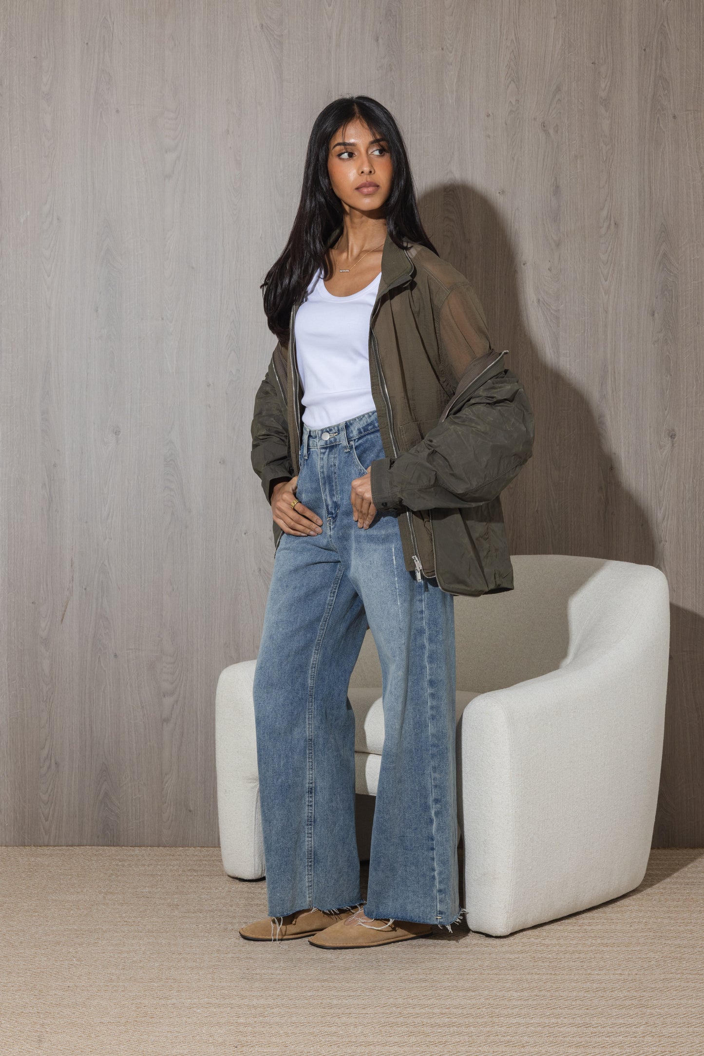 Washed Olive Double Jacket