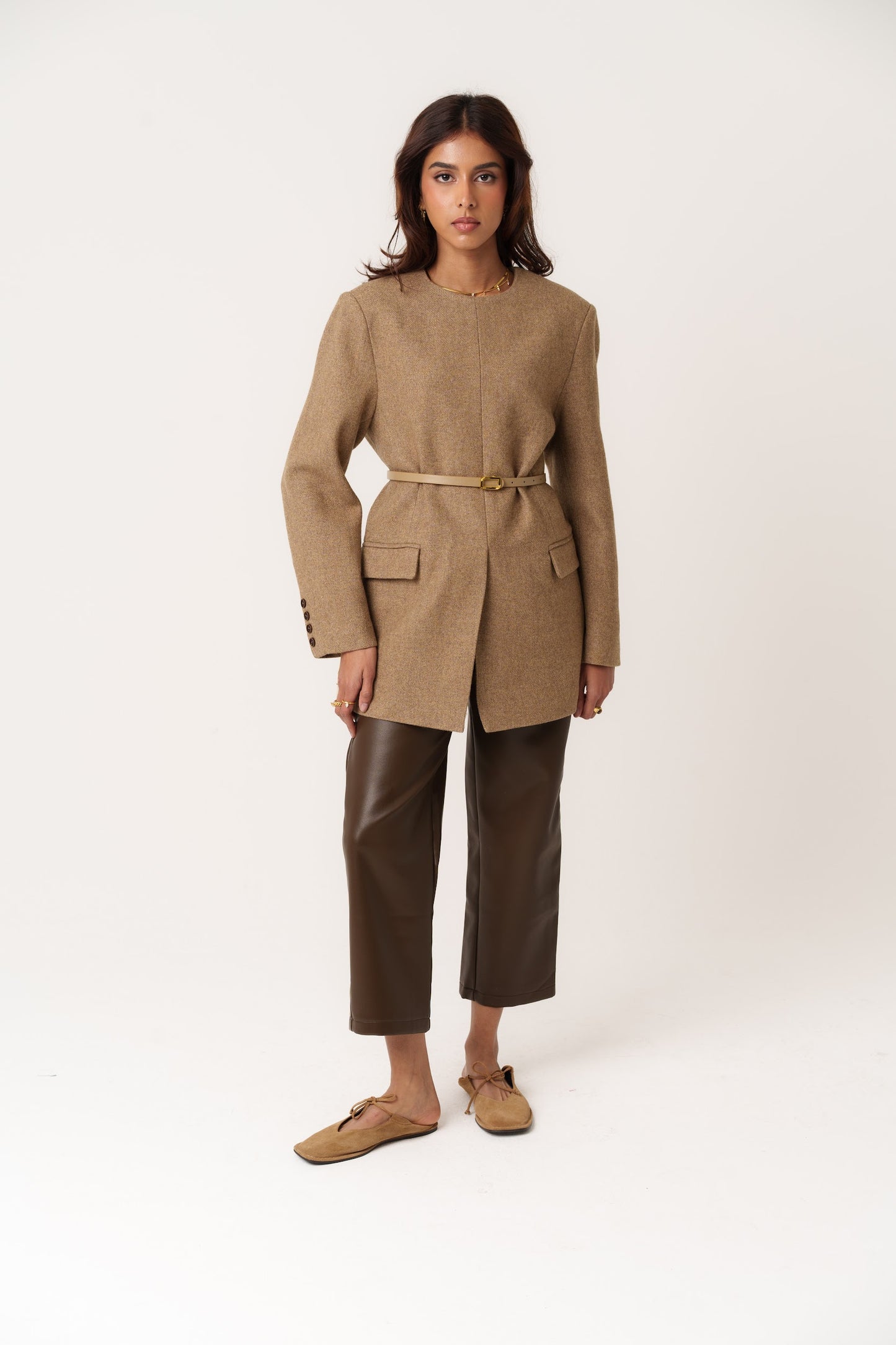 Wool Camel Top