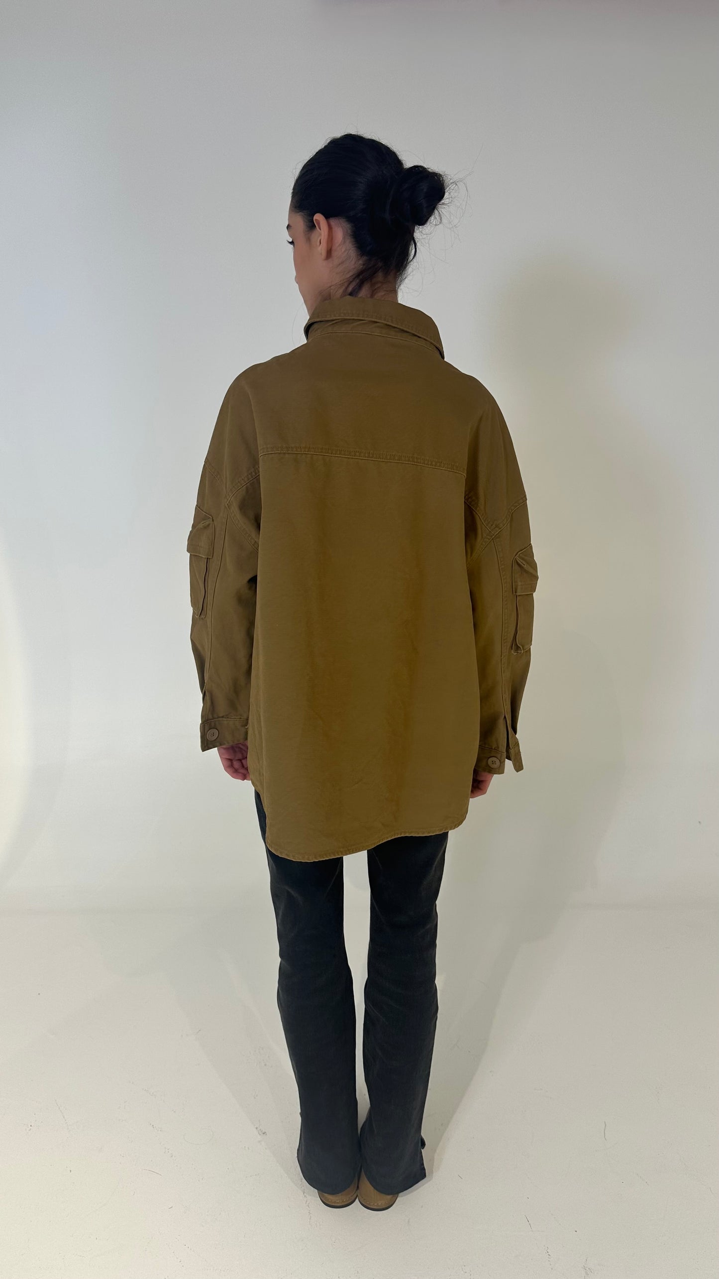 Denim Camel Cargo Shirt
