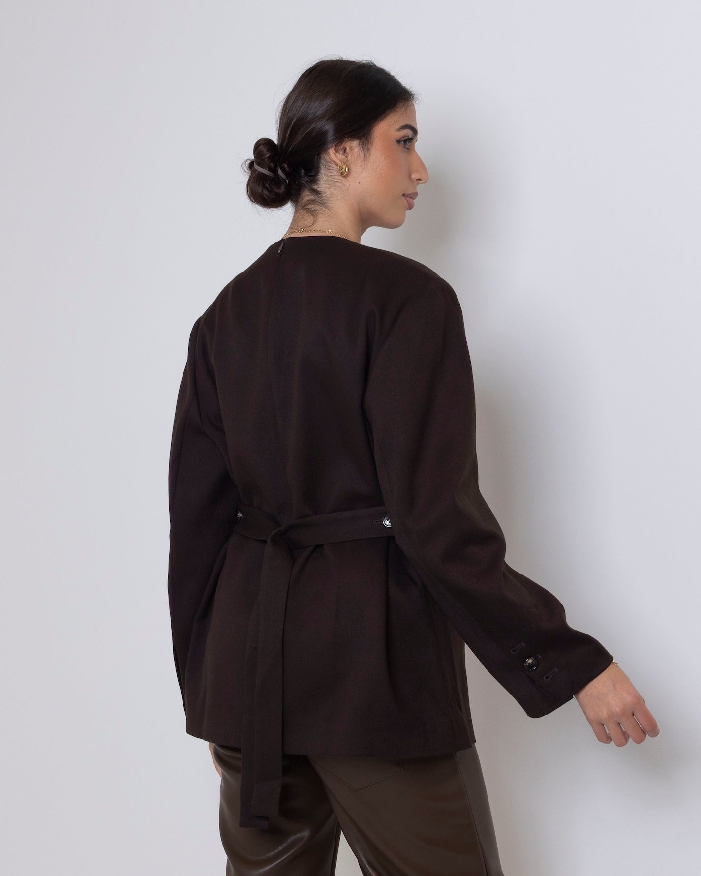 Top with Pockets in Coffee