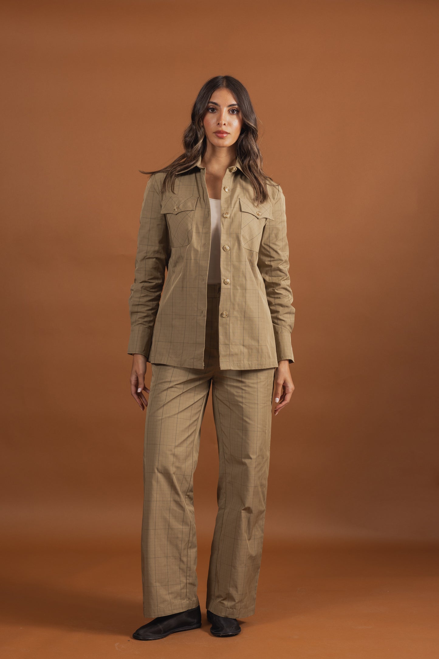 Olive Green Grid Set