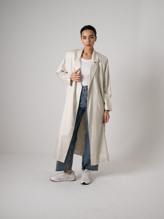 Light-weight Grey Long Jacket