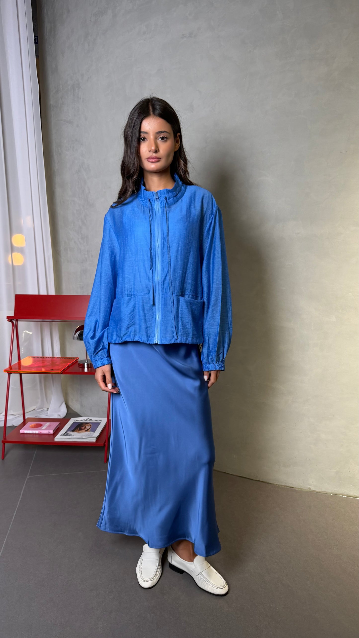 Blue Short Light Jacket