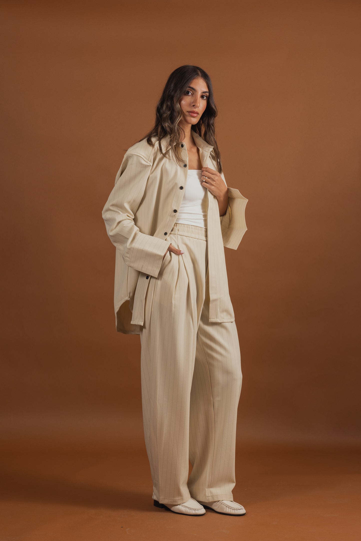 Striped Oversized Set