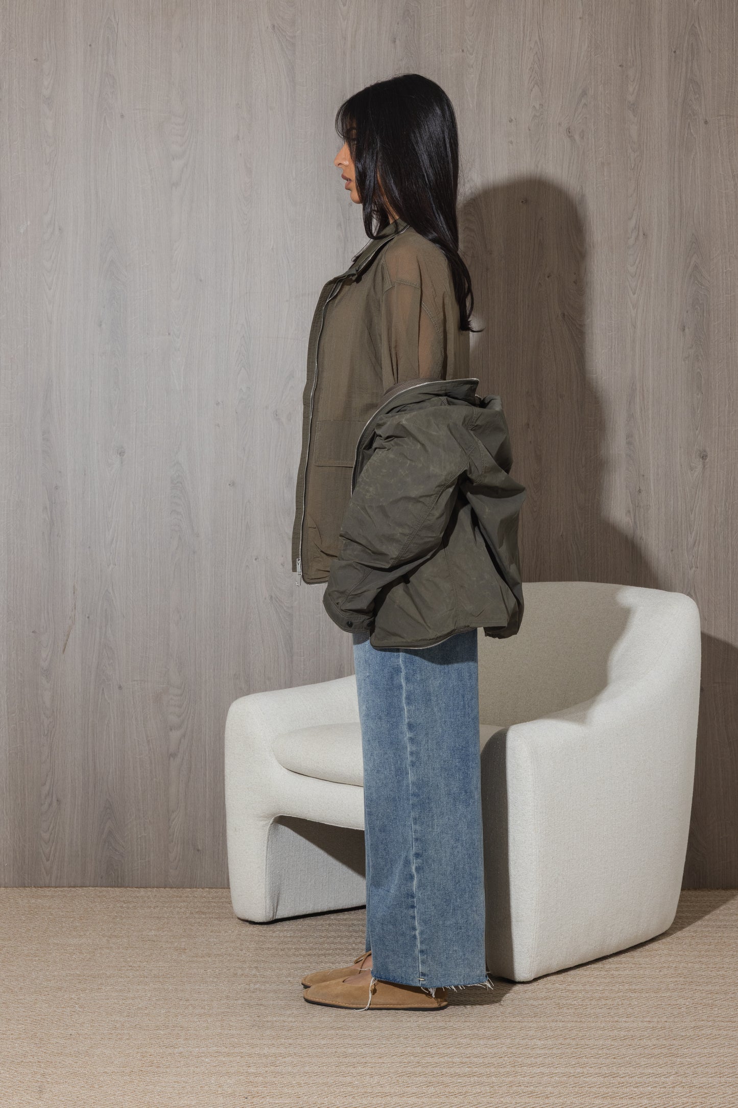 Washed Olive Double Jacket