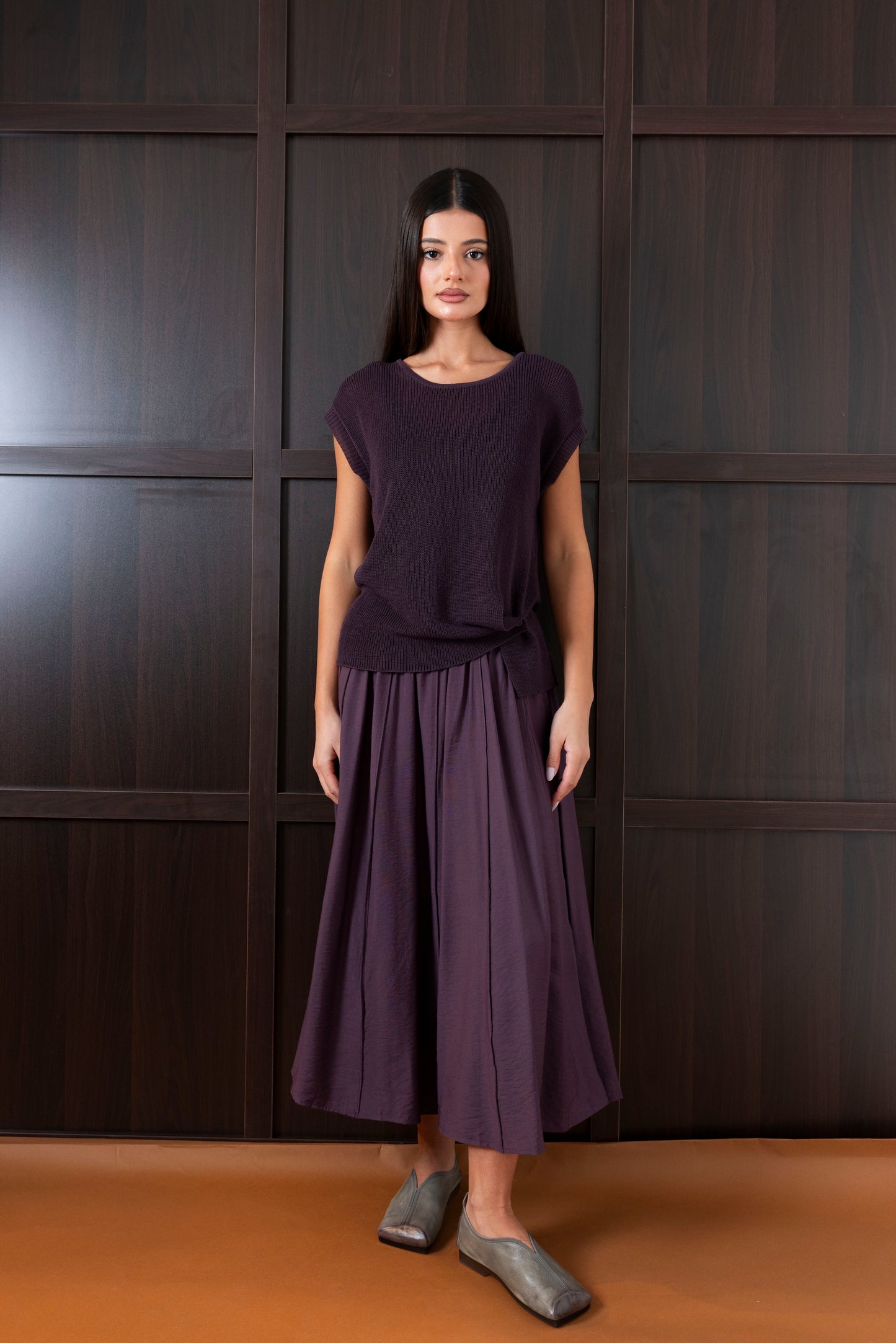 Skirt & Top in Wine