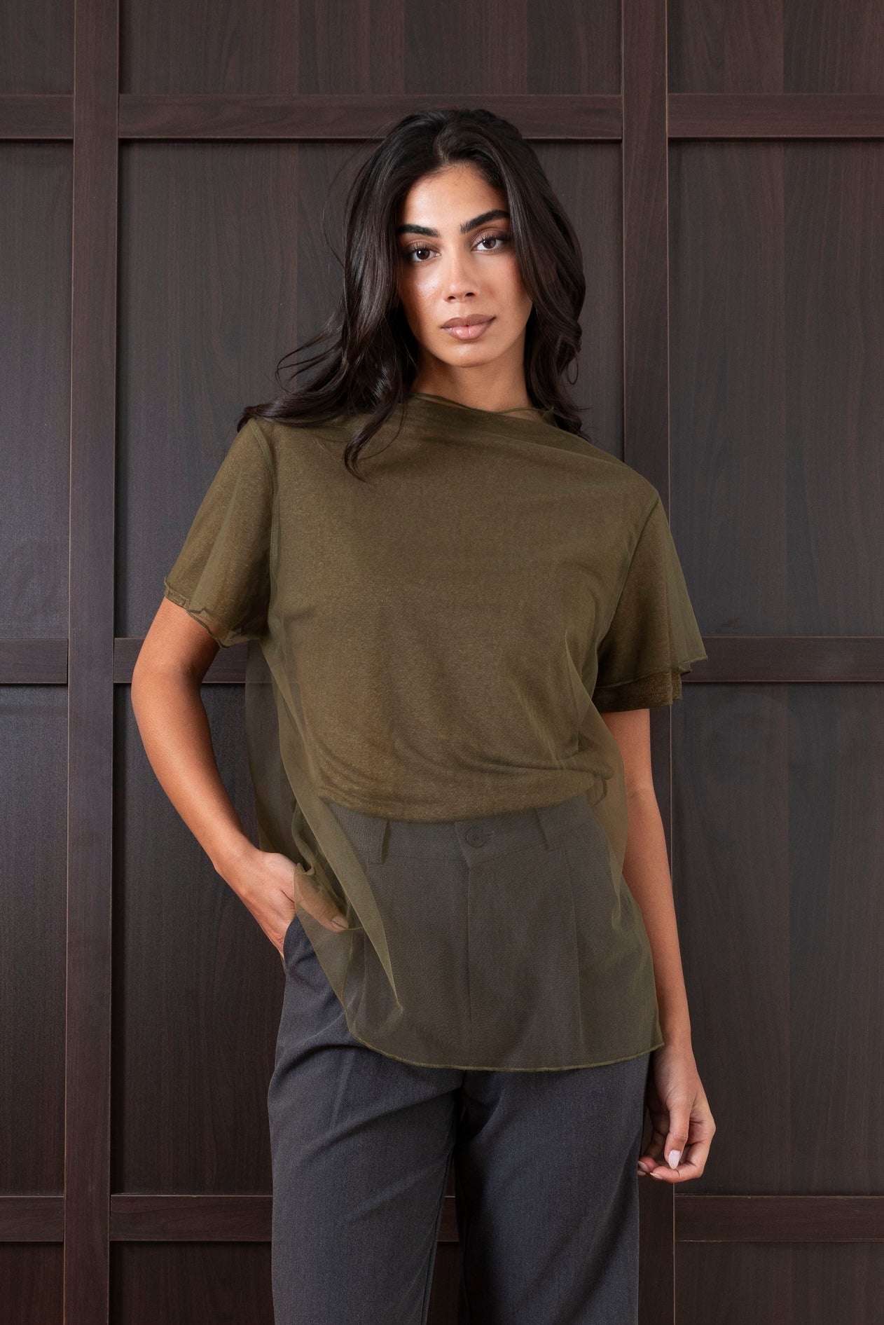 Cotton Tops with Sheer