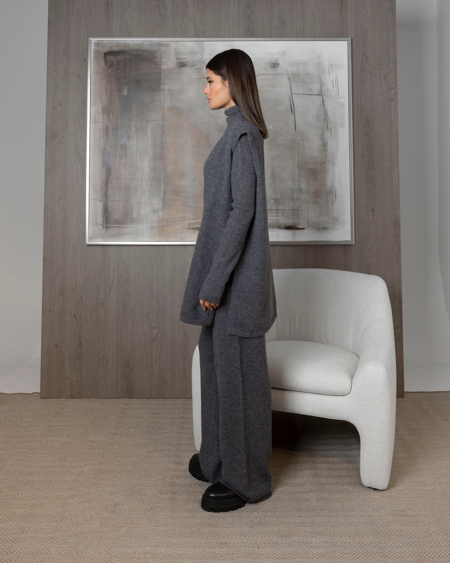 3 Piece Knit Set (Pants, Long Sleeve Top, & Sleeveless Top)